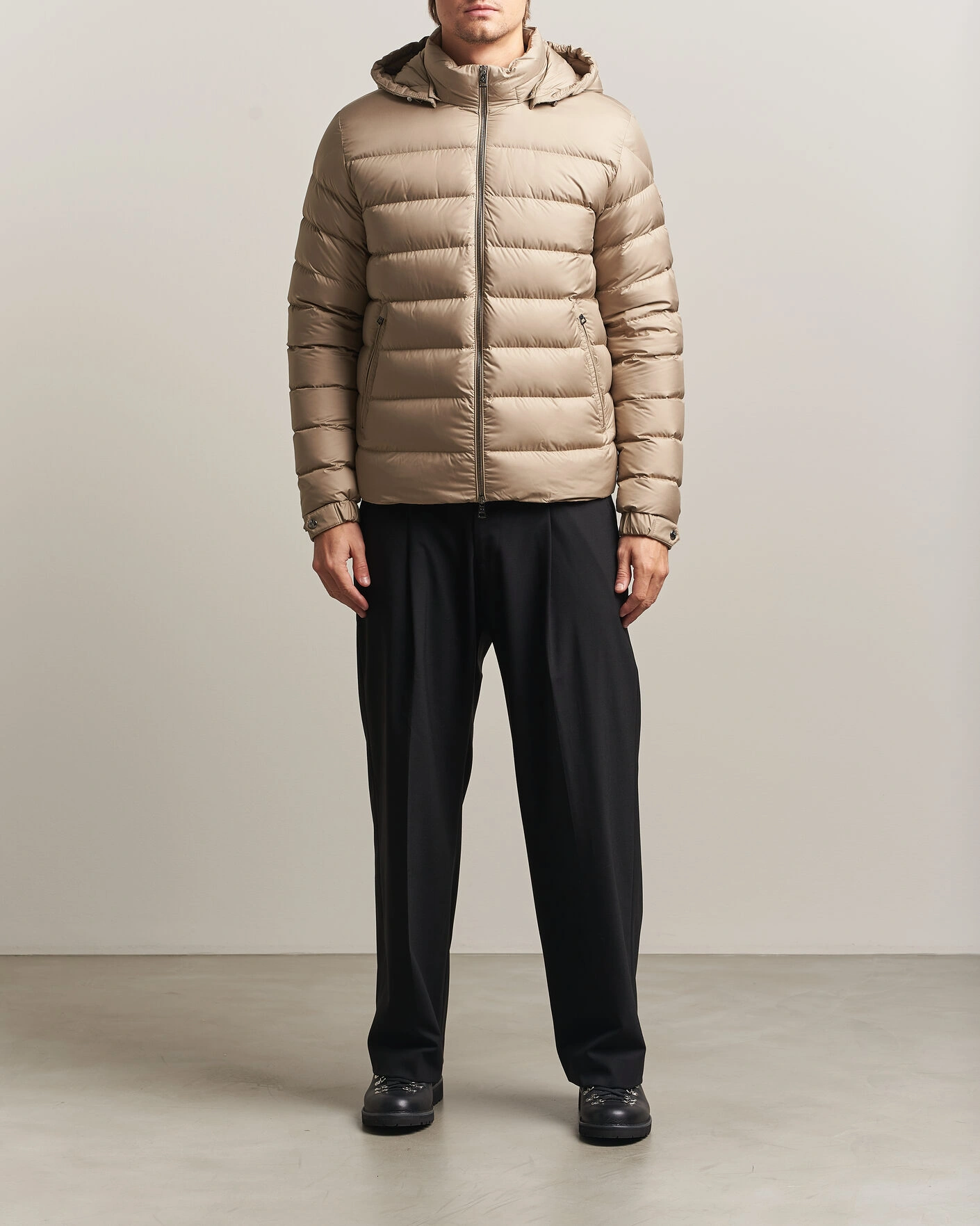 Herr | Jackor | Moncler | Arneb Hooded Down Jacket Brown