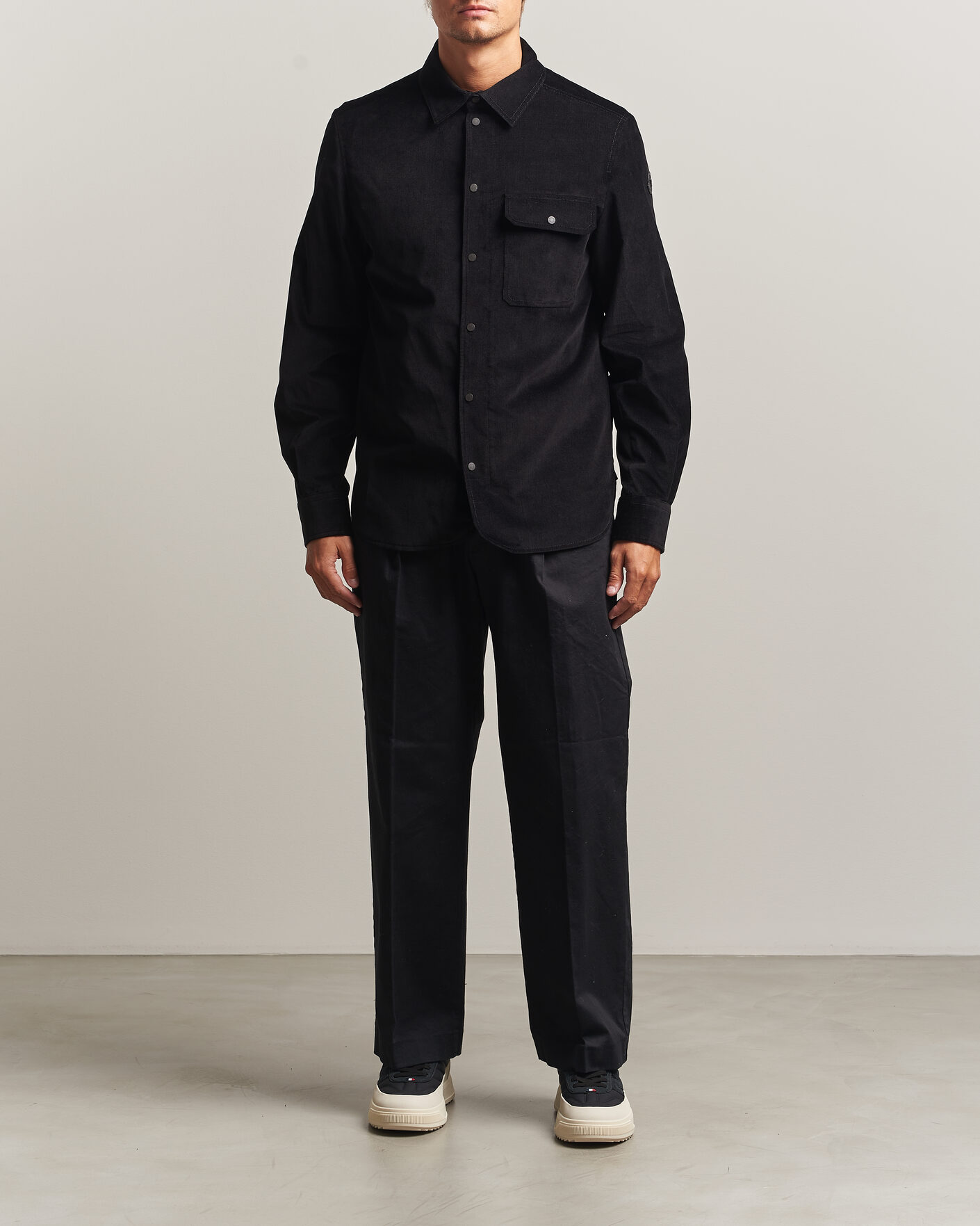 Herr | Skjortor | Moncler | Corduroy Overshirt Black