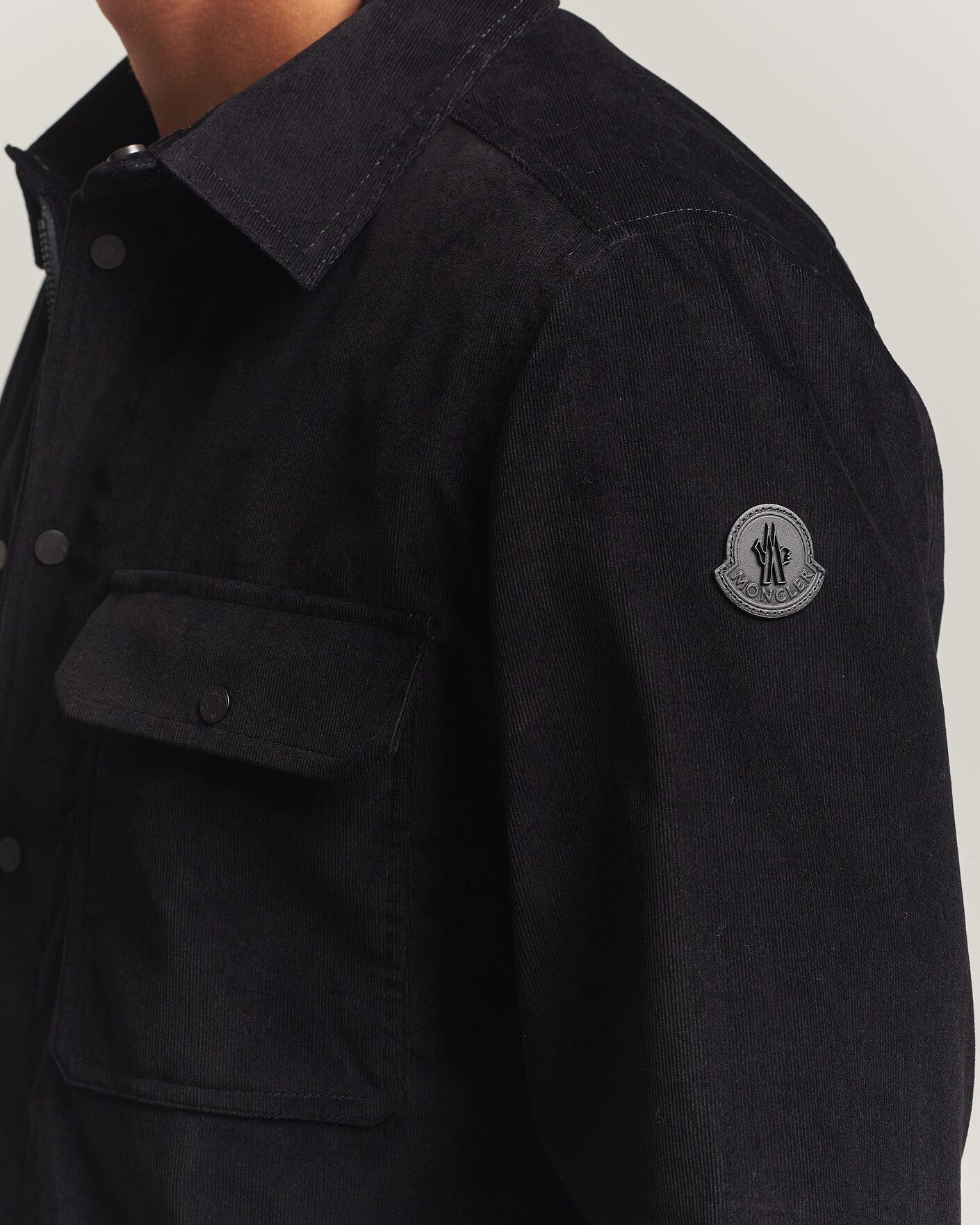 Herr | Skjortor | Moncler | Corduroy Overshirt Black
