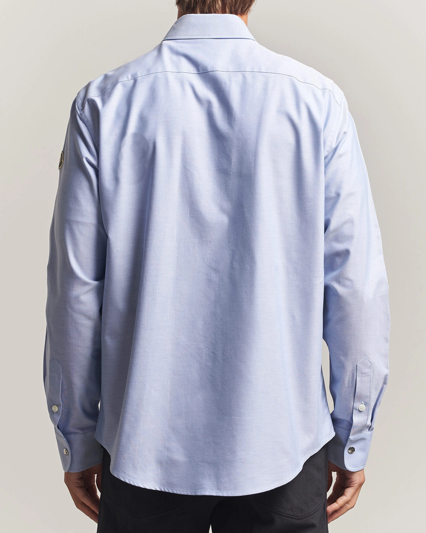 Herr | Skjortor | Moncler | Popeline Shirt Light Blue