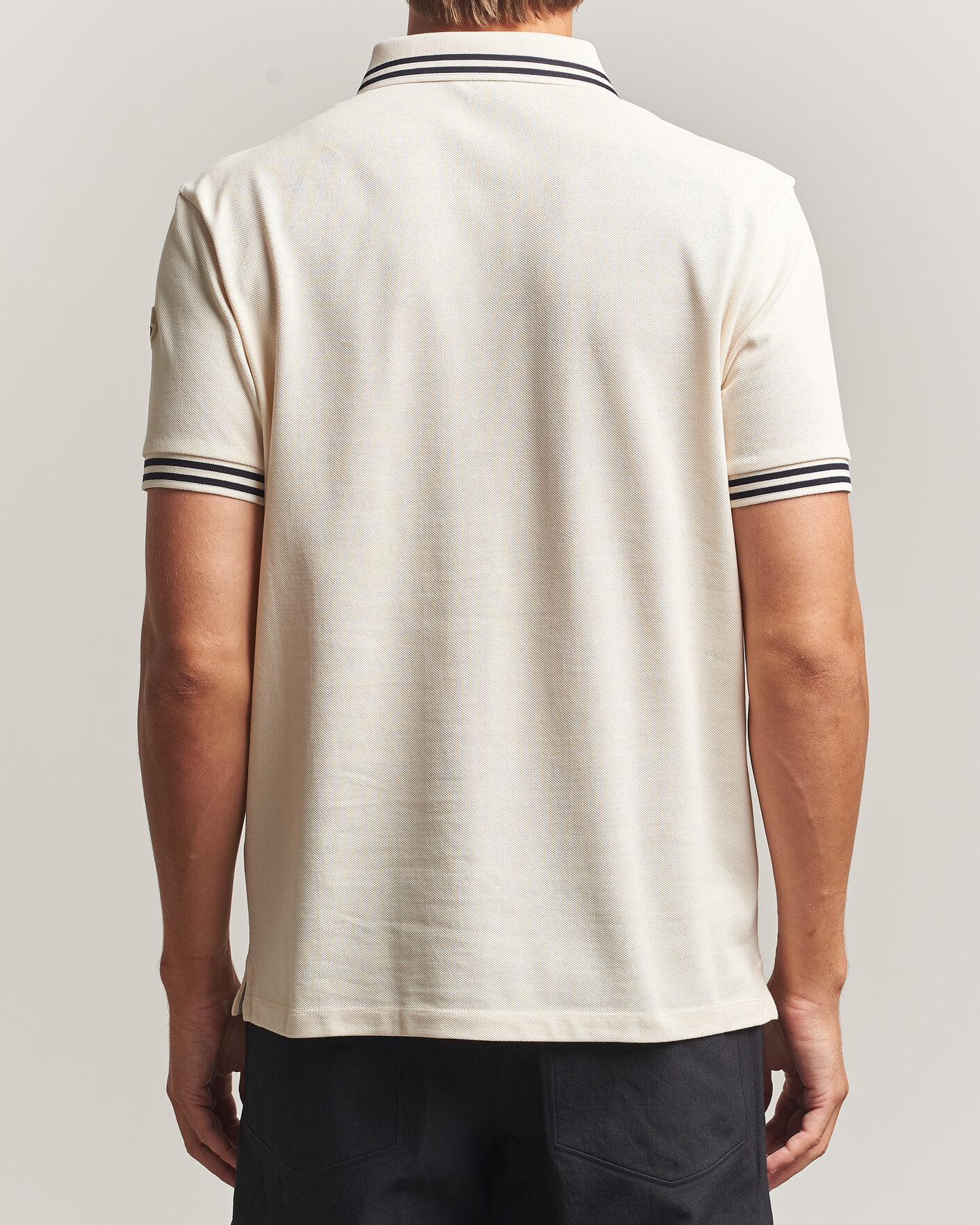 Herr | Pikéer | Moncler | Contrast Collar Polo Off White
