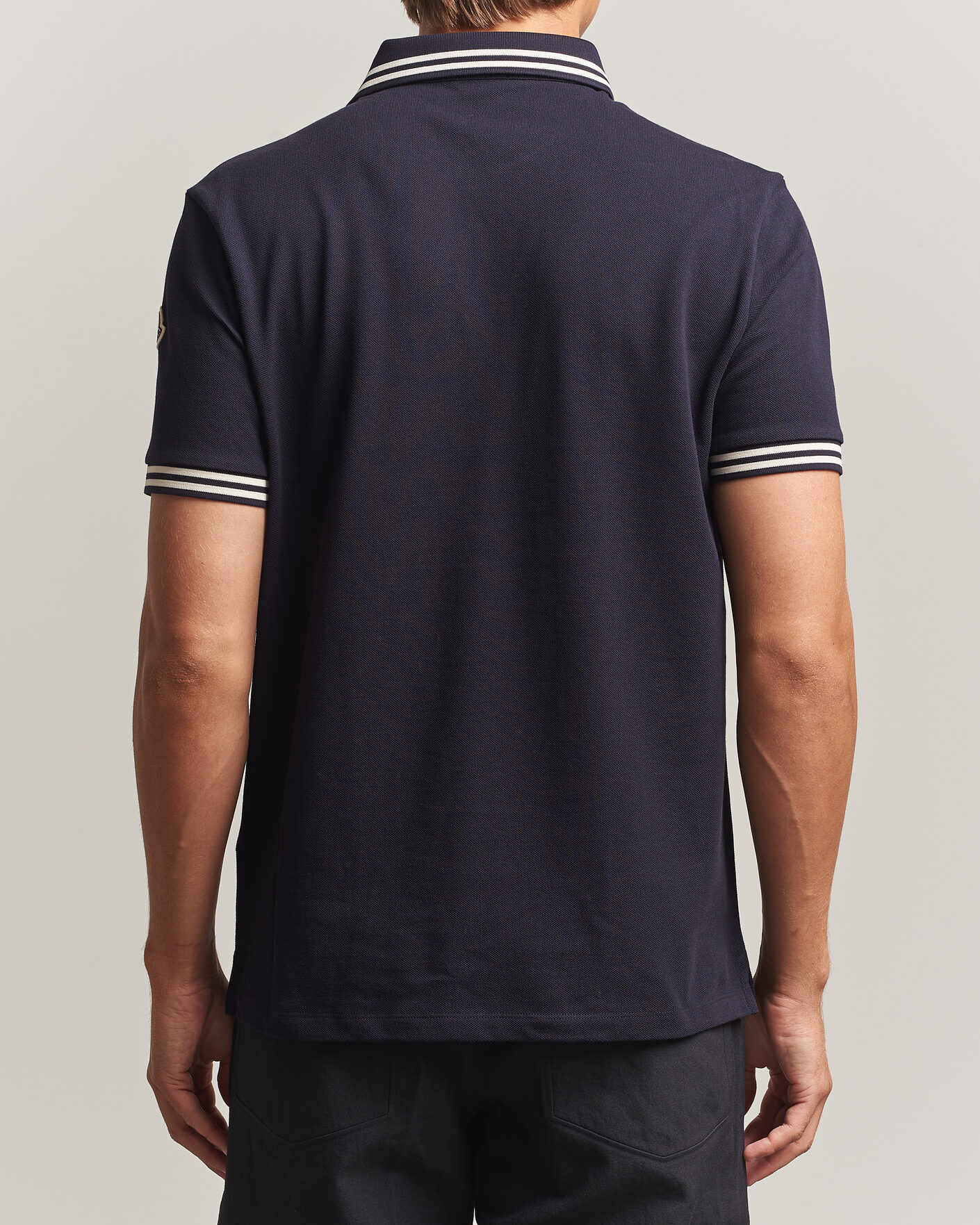 Herr | Pikéer | Moncler | Contrast Collar Polo Navy