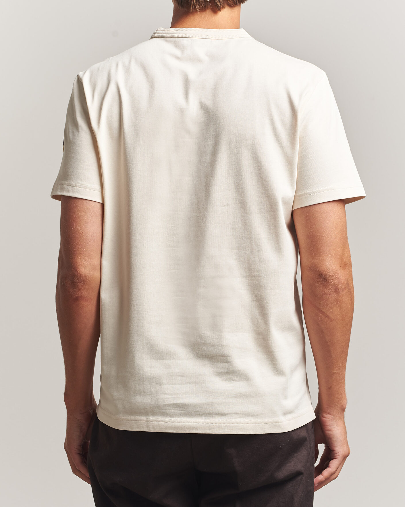 Herr | T-Shirts | Moncler | Varsity Logo T-Shirt Off White