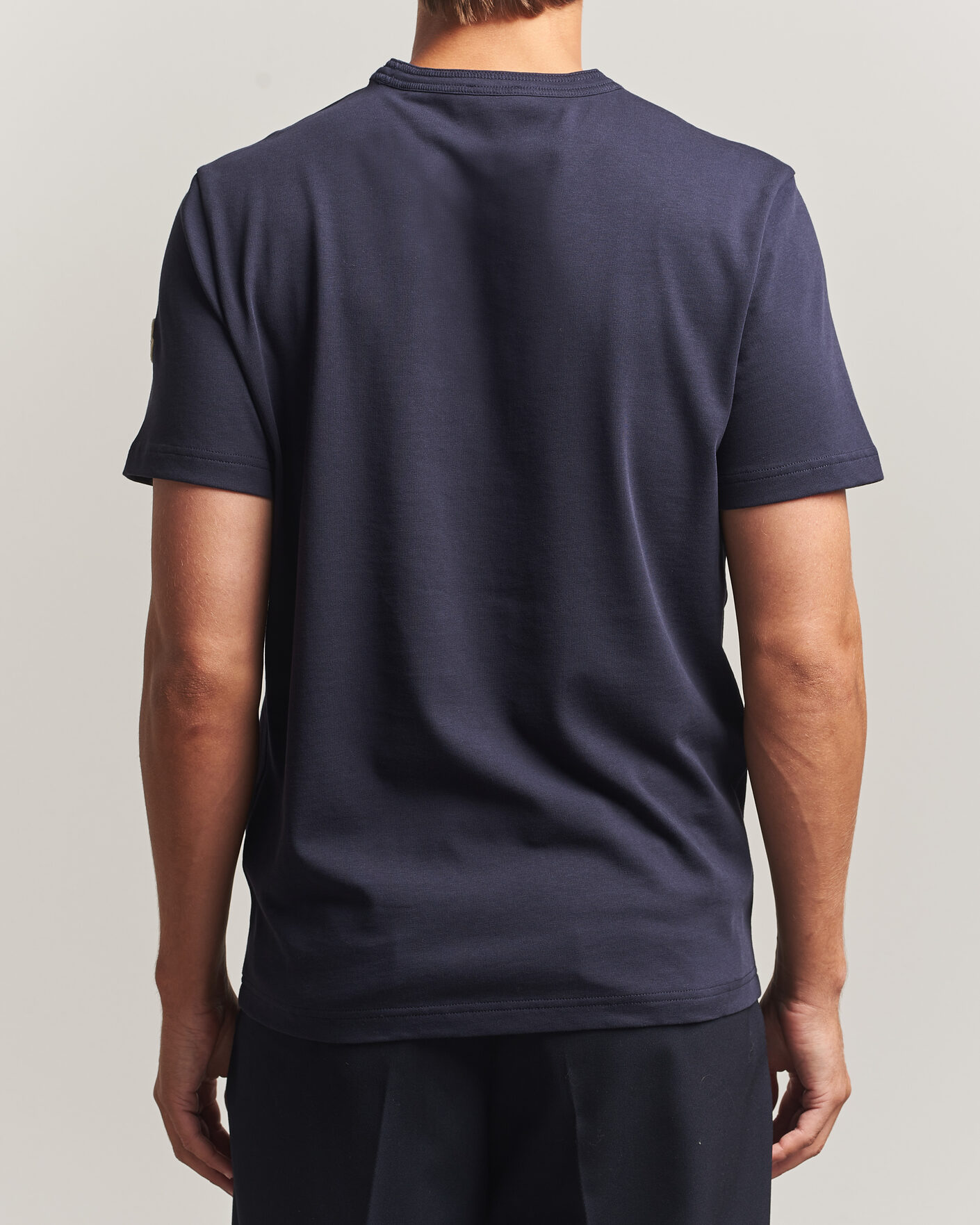 Herr | T-Shirts | Moncler | Varsity Logo T-Shirt Navy