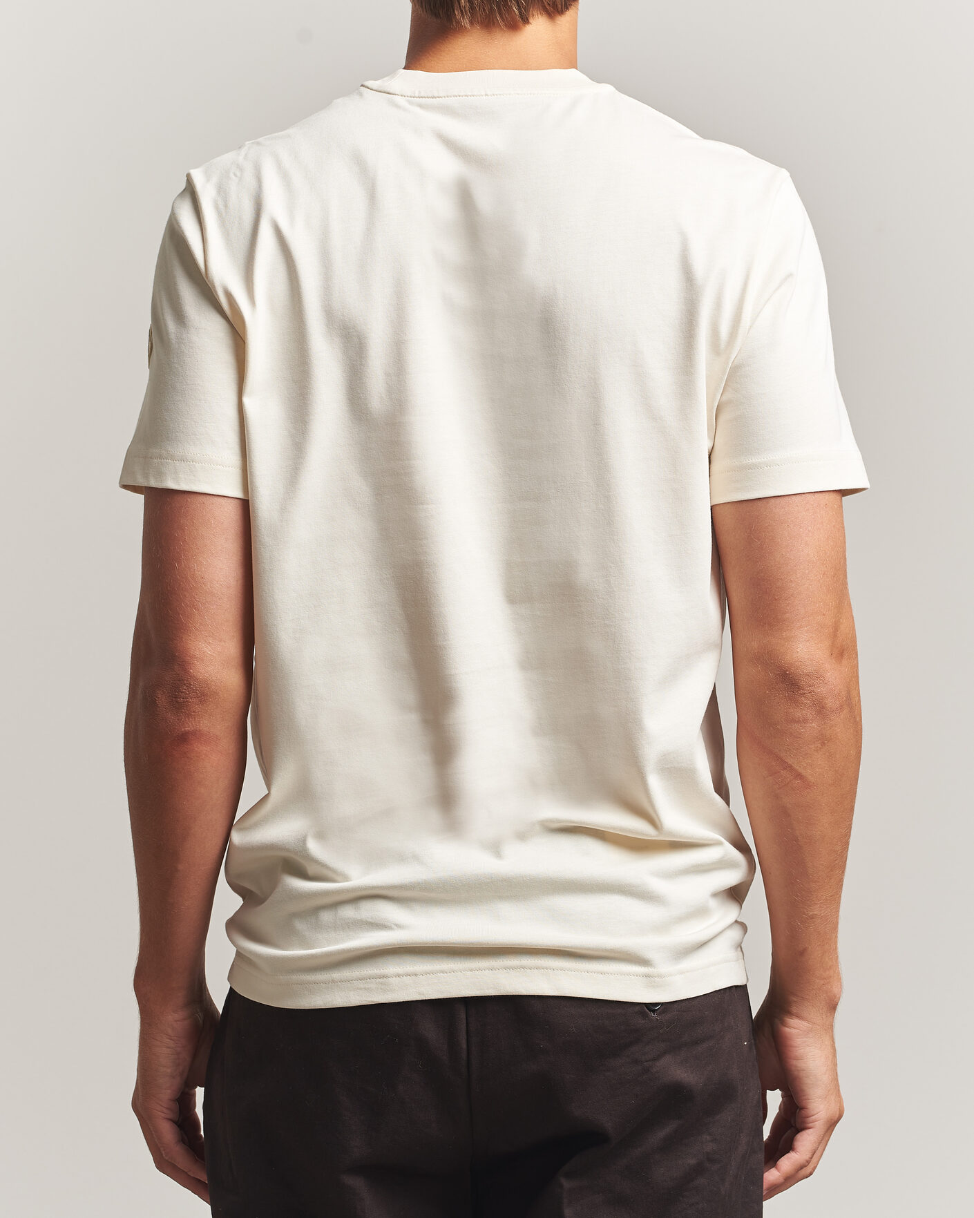 Herr | T-Shirts | Moncler | College Logo T-Shirt Off White