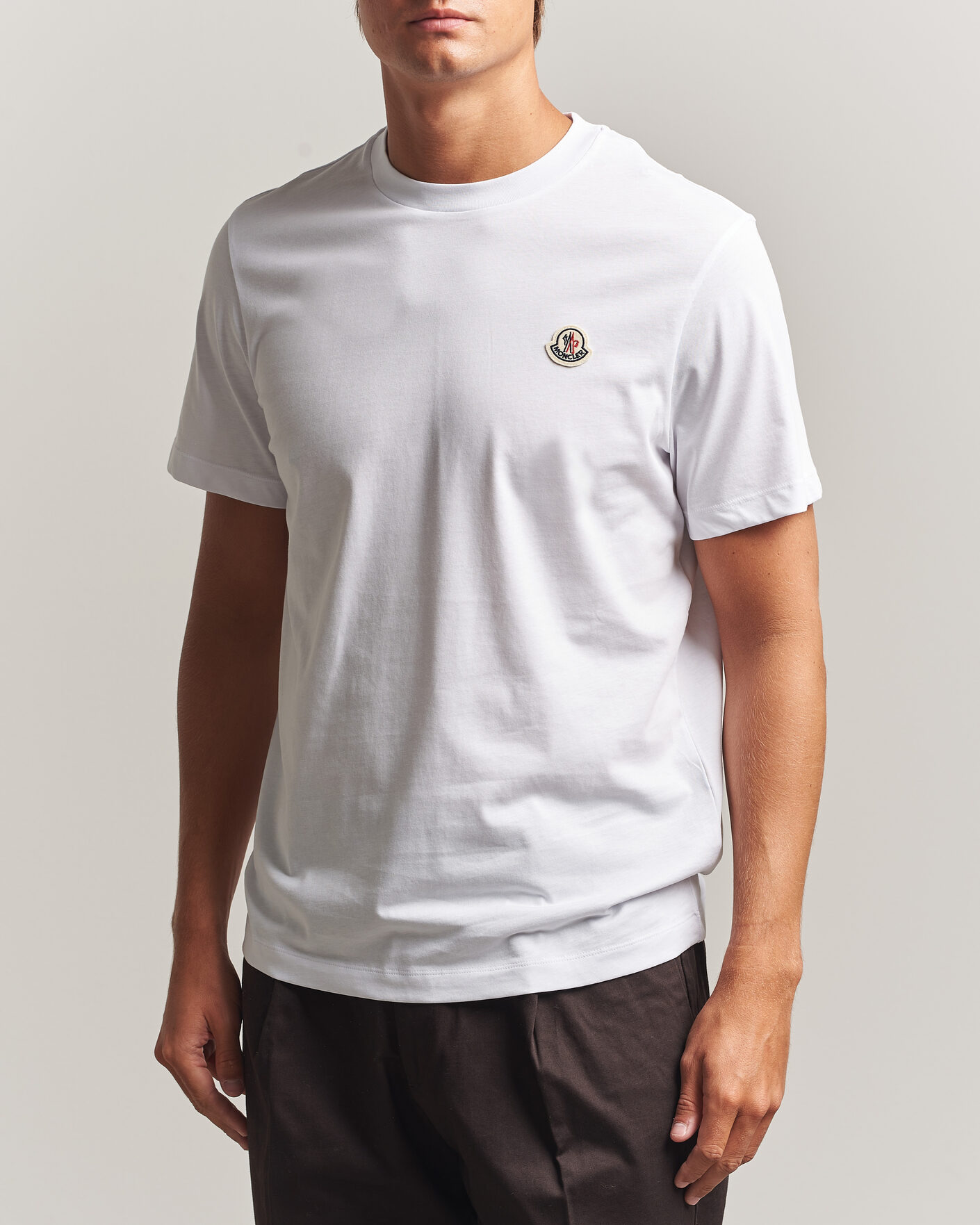 Herr | T-Shirts | Moncler | 3-Pack Logo T-Shirts Blue/Military/White