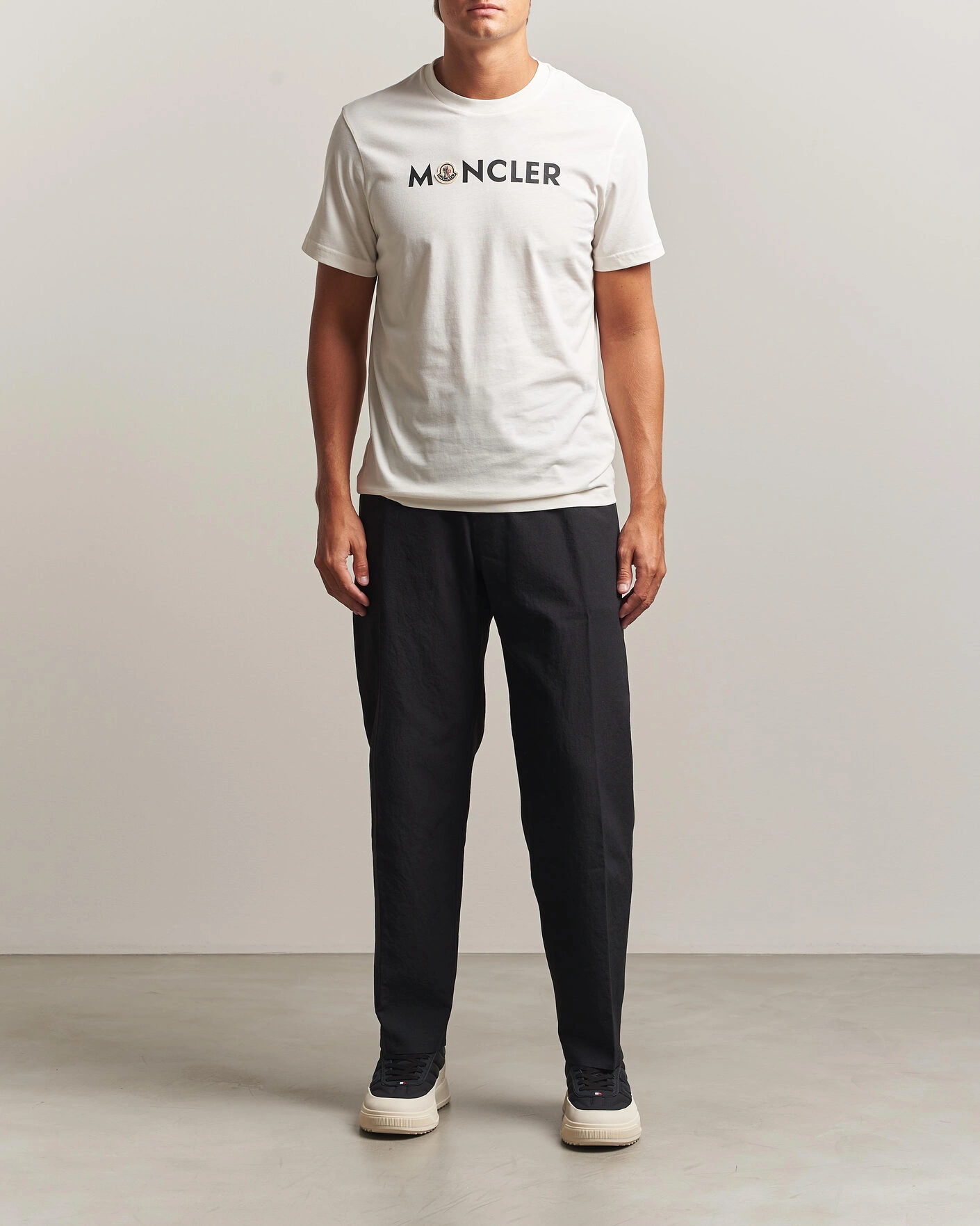 Herr | T-Shirts | Moncler | Logo Lettering T-Shirts White