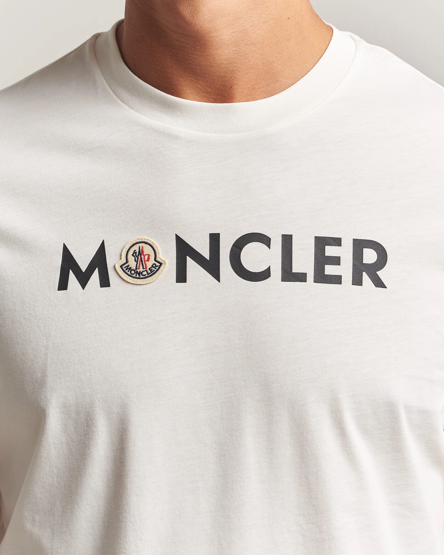 Herr | T-Shirts | Moncler | Logo Lettering T-Shirts White