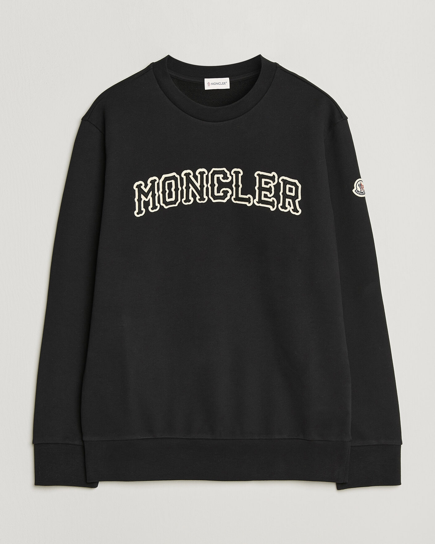 Herr | Tröjor | Moncler | College Logo Sweatshirt Black