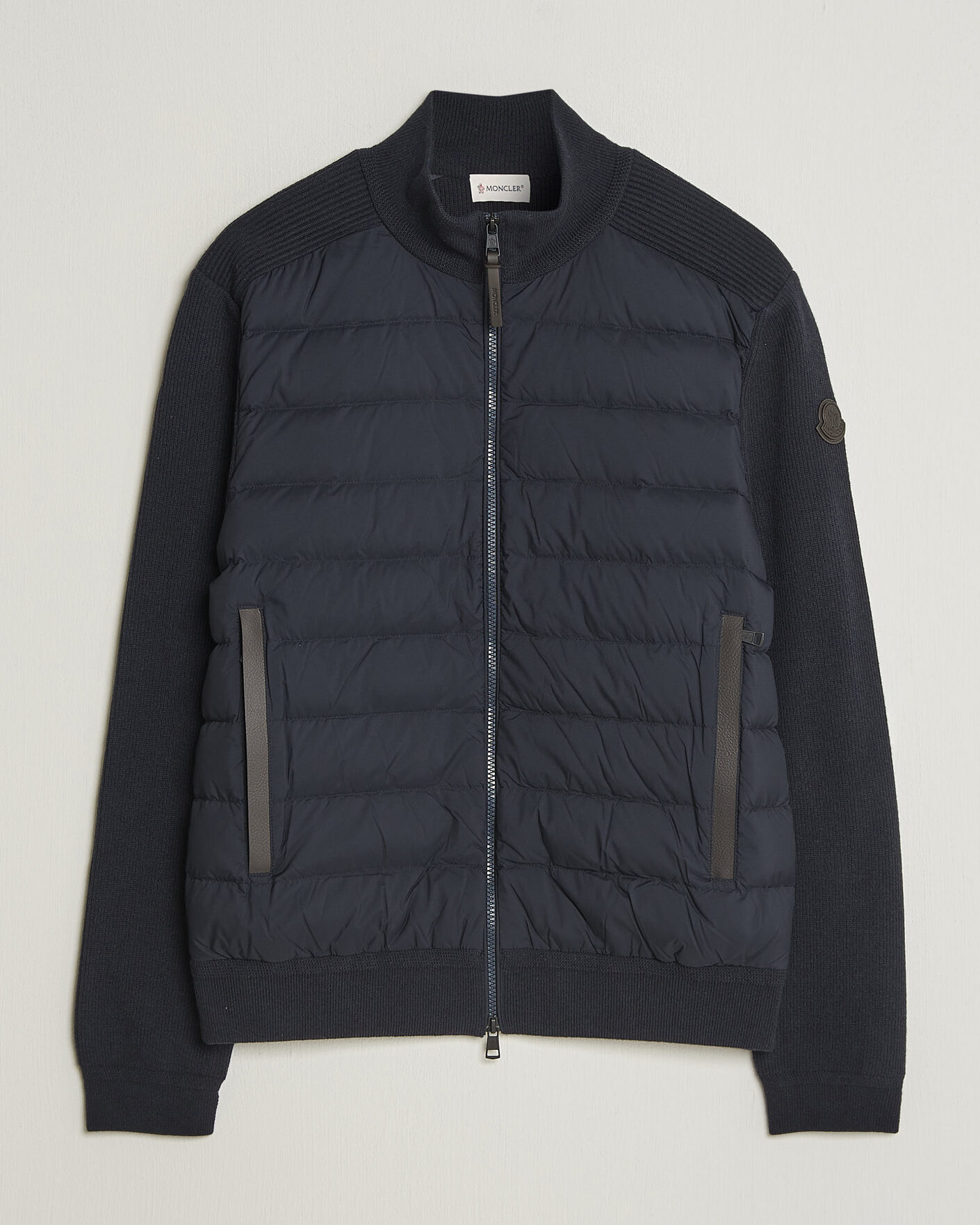 Herr | Jackor | Moncler | Wool/Cashmere Hybrid Jacket Navy