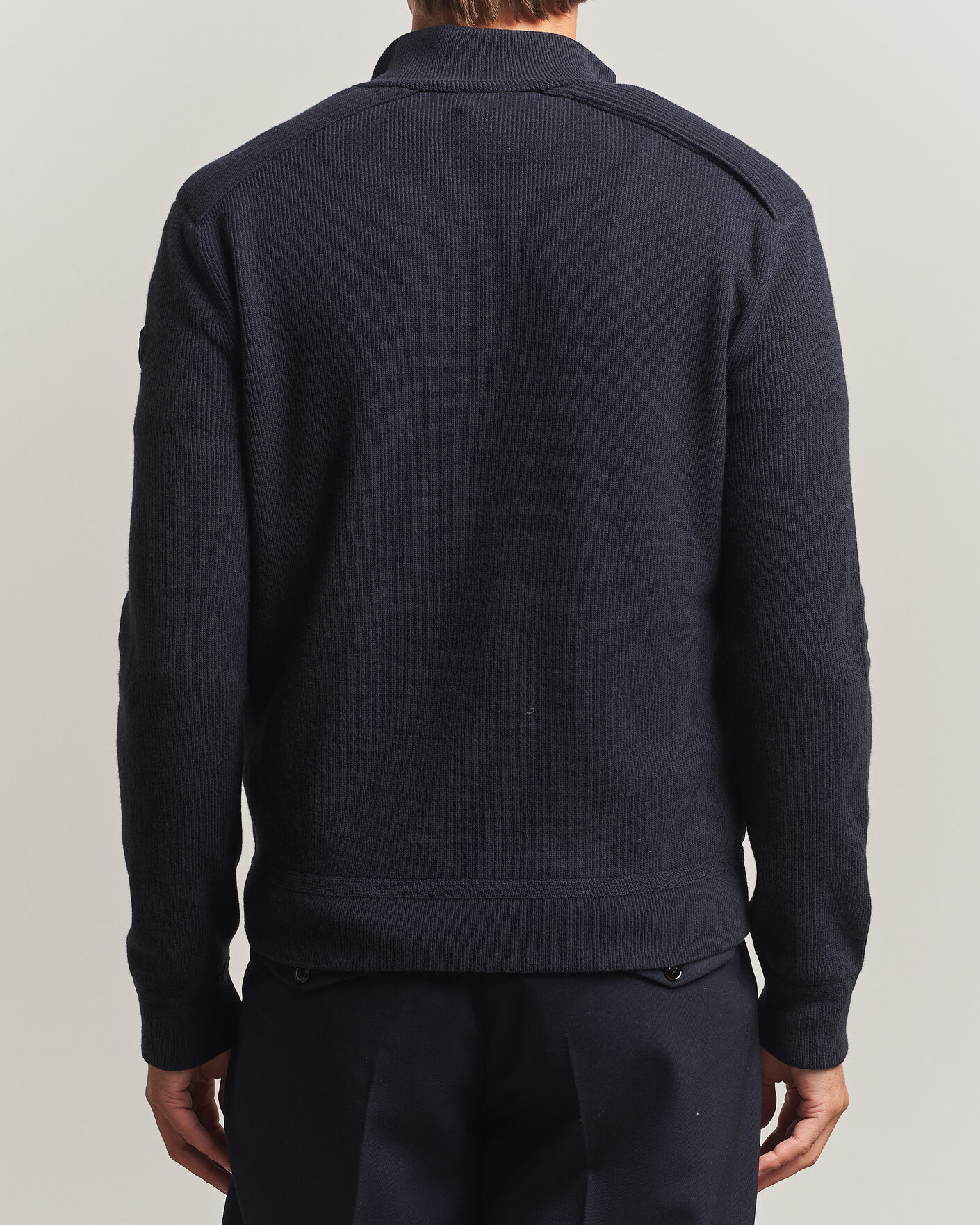 Herr | Jackor | Moncler | Wool/Cashmere Hybrid Jacket Navy