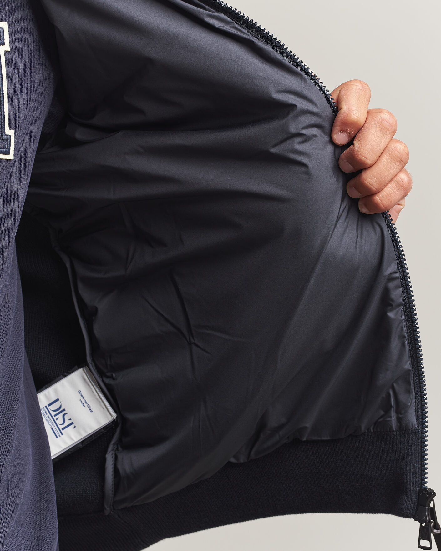 Herr | Jackor | Moncler | Wool/Cashmere Hybrid Jacket Navy