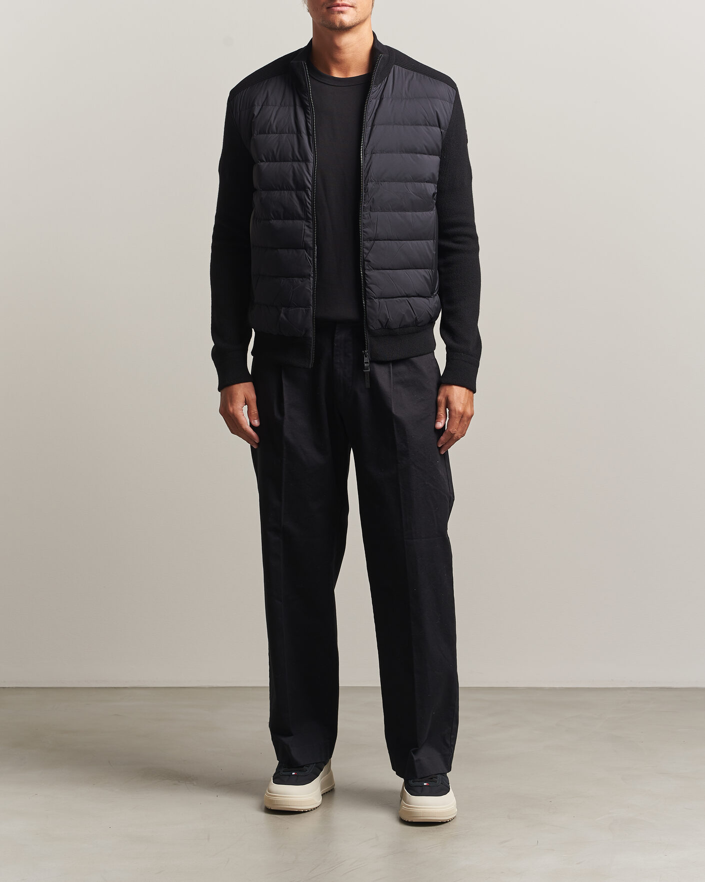 Herr | Jackor | Moncler | Wool/Cashmere Hybrid Jacket Black
