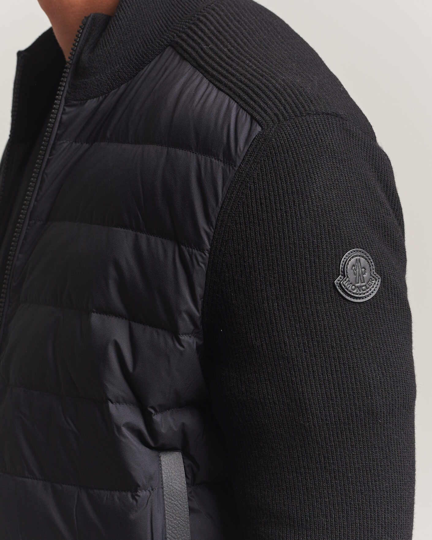 Herr | Jackor | Moncler | Wool/Cashmere Hybrid Jacket Black