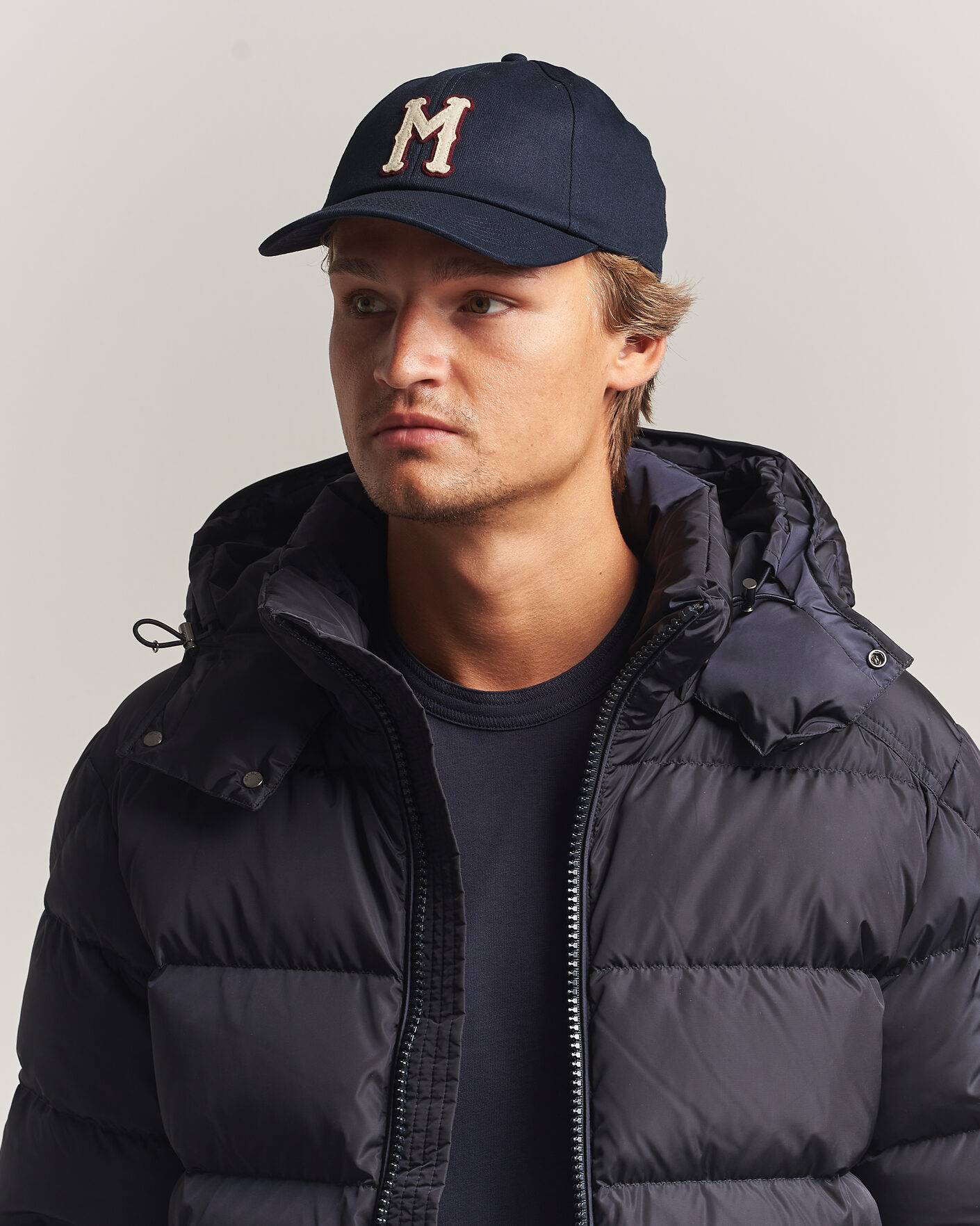 Herr | Hattar & kepsar | Moncler | College Logo Baseball Cap Navy