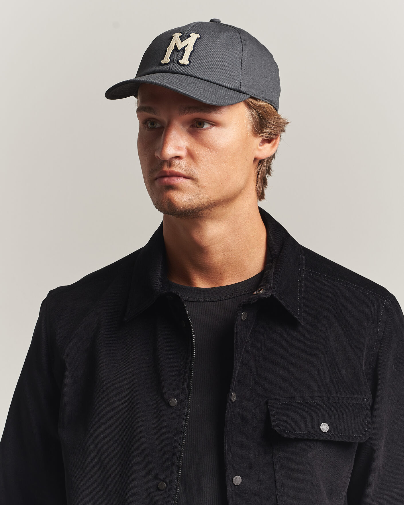 Herr | Hattar & kepsar | Moncler | College Logo Baseball Cap Grey