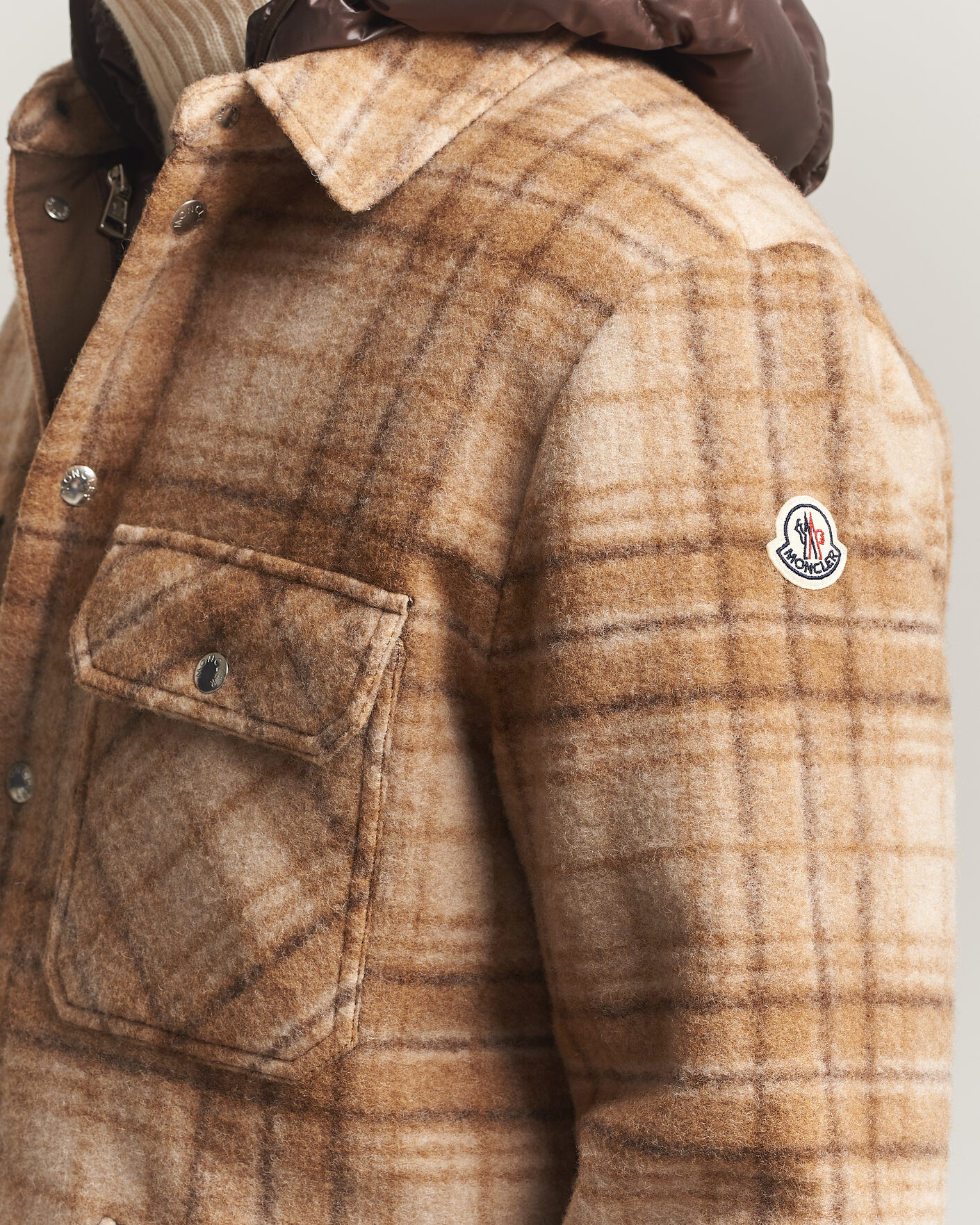 Herr | Jackor | Moncler | Nyvalin Shirt Jacket Brown Check