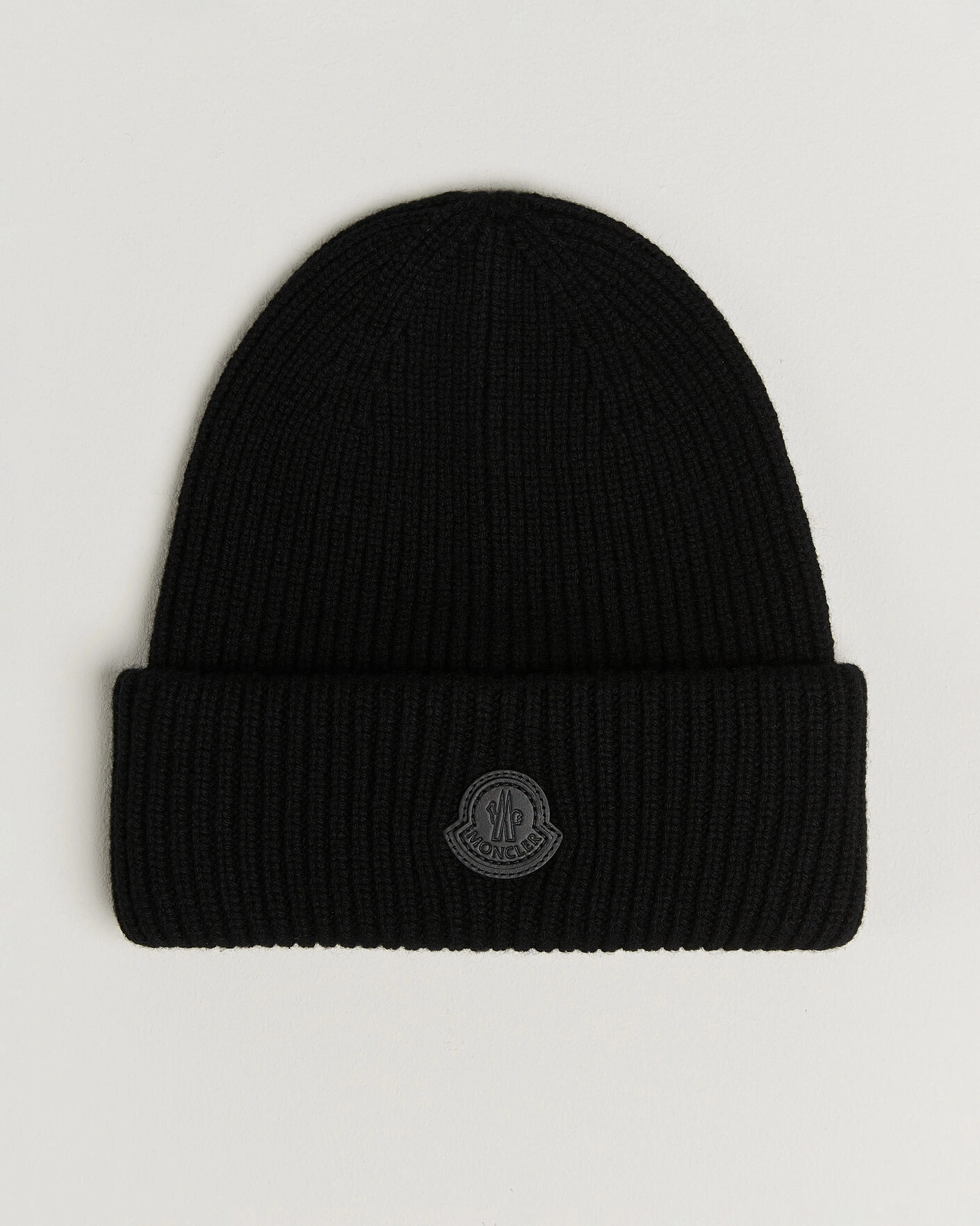 Herr | Mössor | Moncler | Rib Cashmere Beanie Black