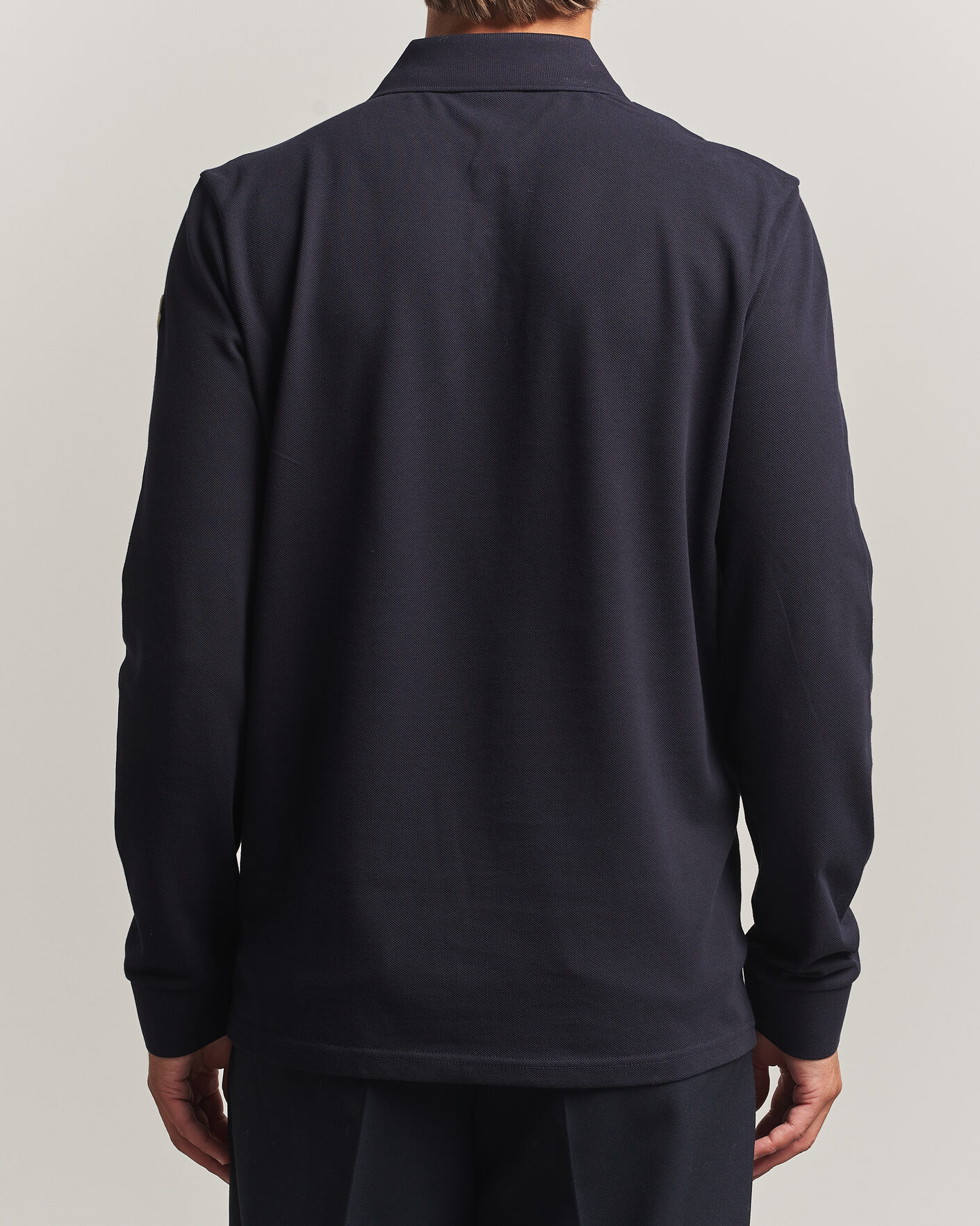 Herr | Pikéer | Moncler | Long Sleeve Polo Navy