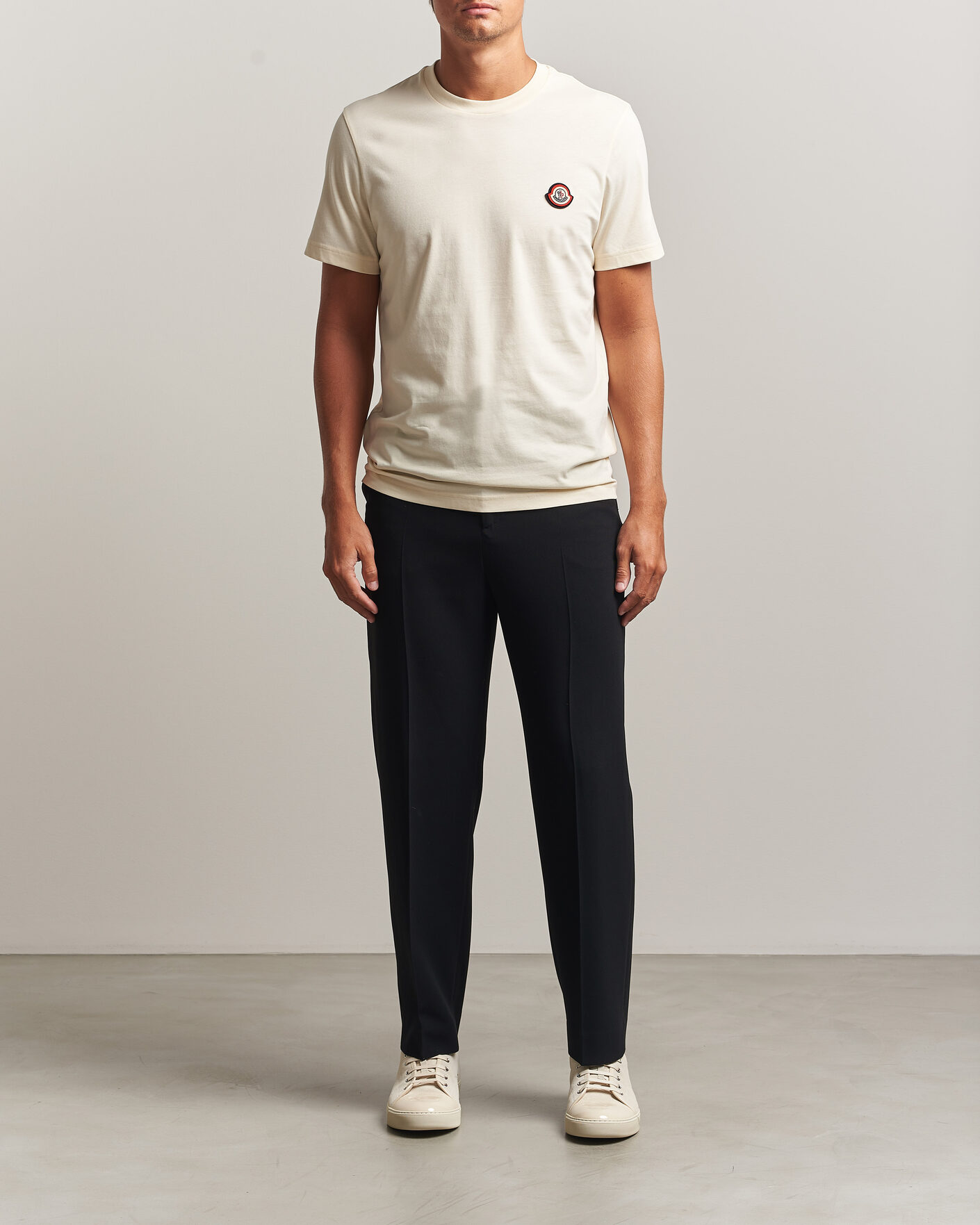 Herr | T-Shirts | Moncler | Logo T-Shirt Off White