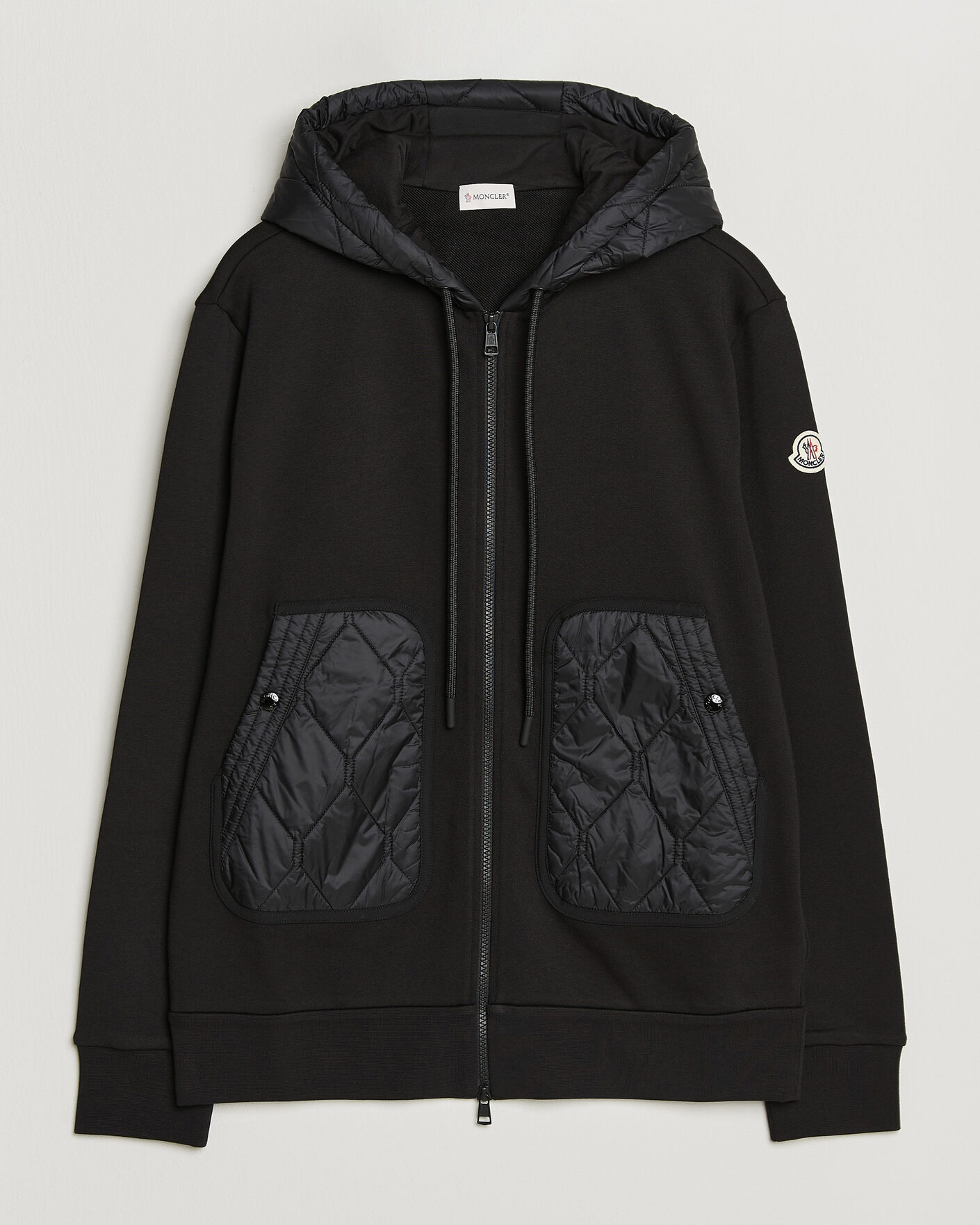 Herr | Tröjor | Moncler | Full Zip Hoodie Black