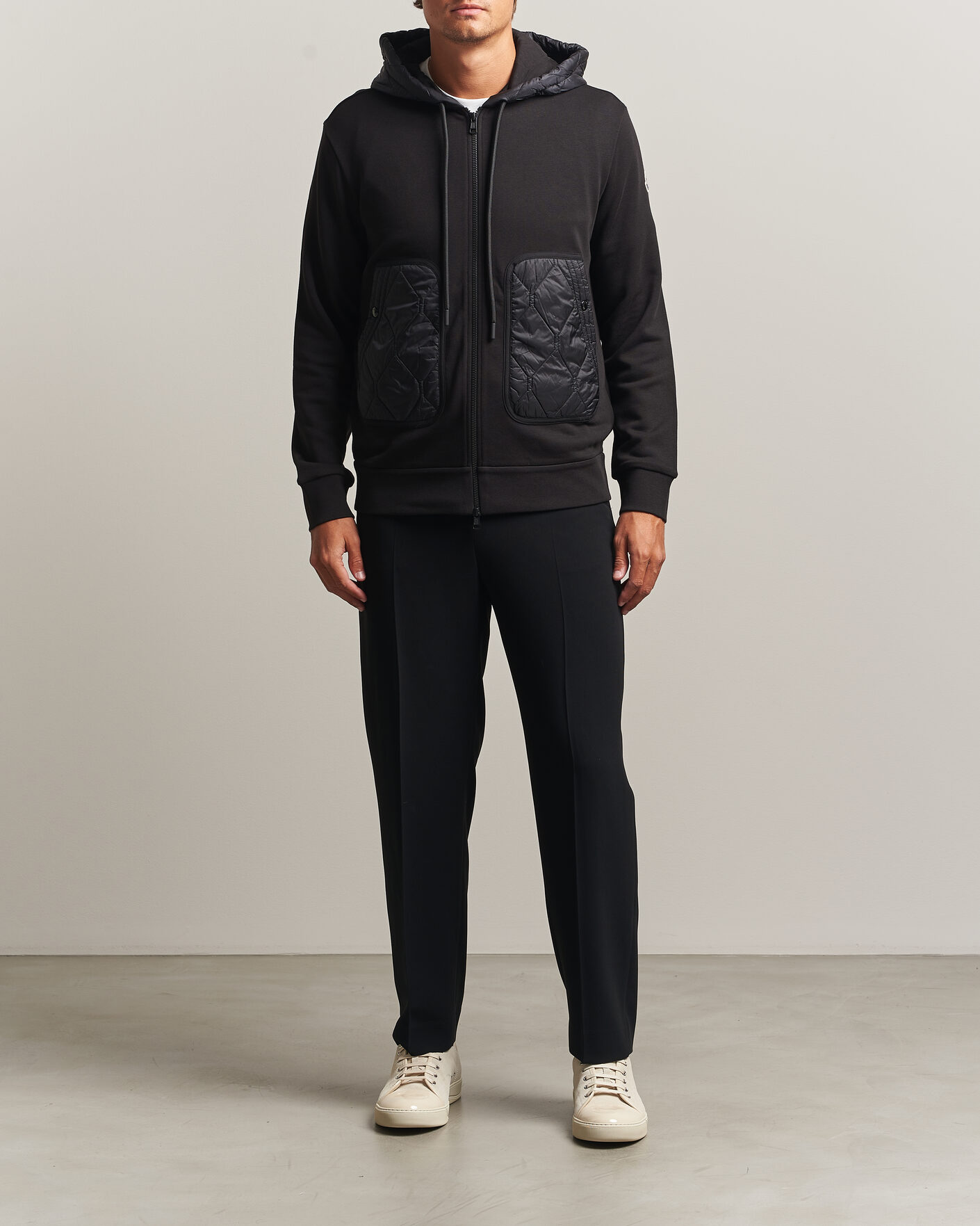 Herr | Tröjor | Moncler | Full Zip Hoodie Black