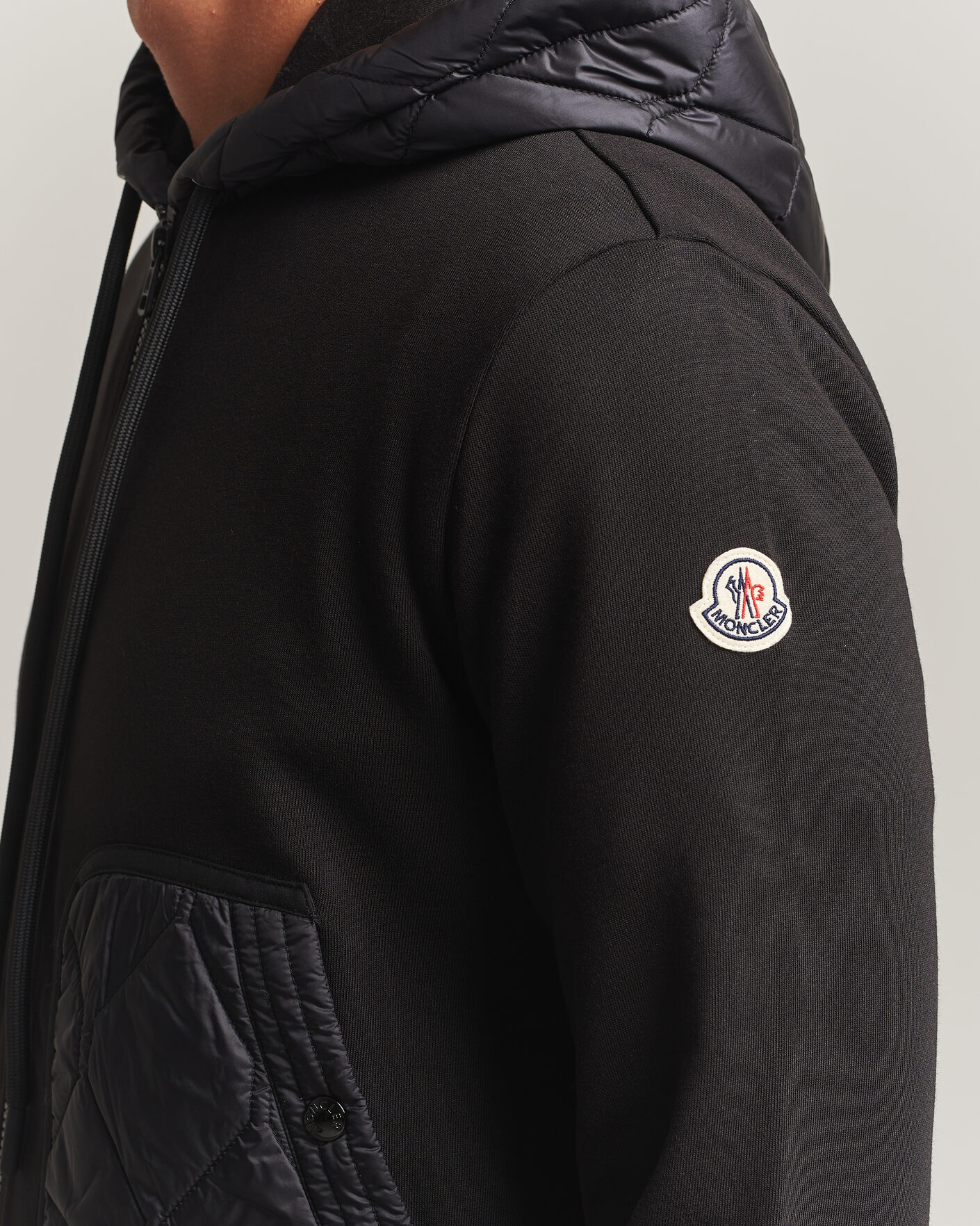 Herr | Tröjor | Moncler | Full Zip Hoodie Black