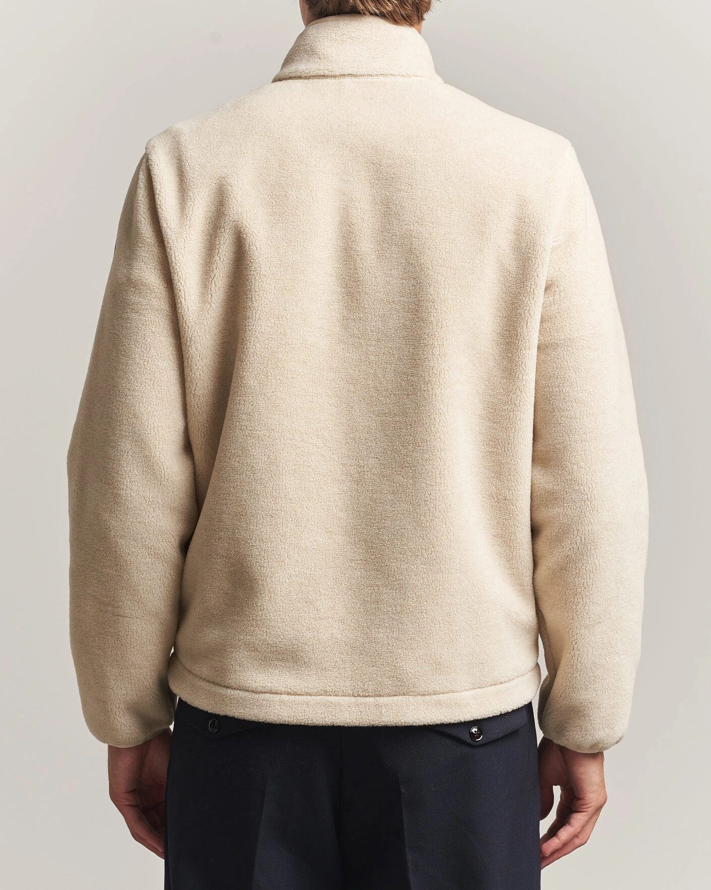 Herr | Tröjor | Moncler | Full Zip Fleece  Cream