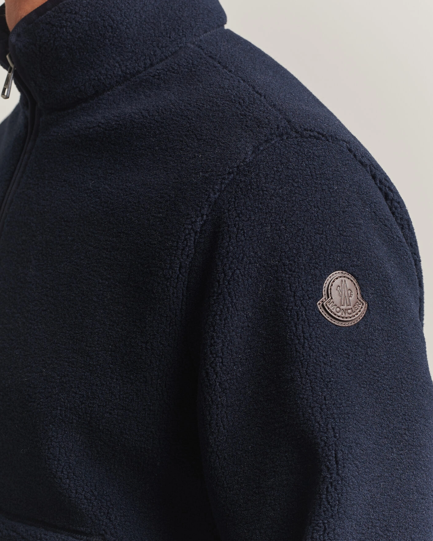 Herr | Tröjor | Moncler | Full Zip Fleece  Navy