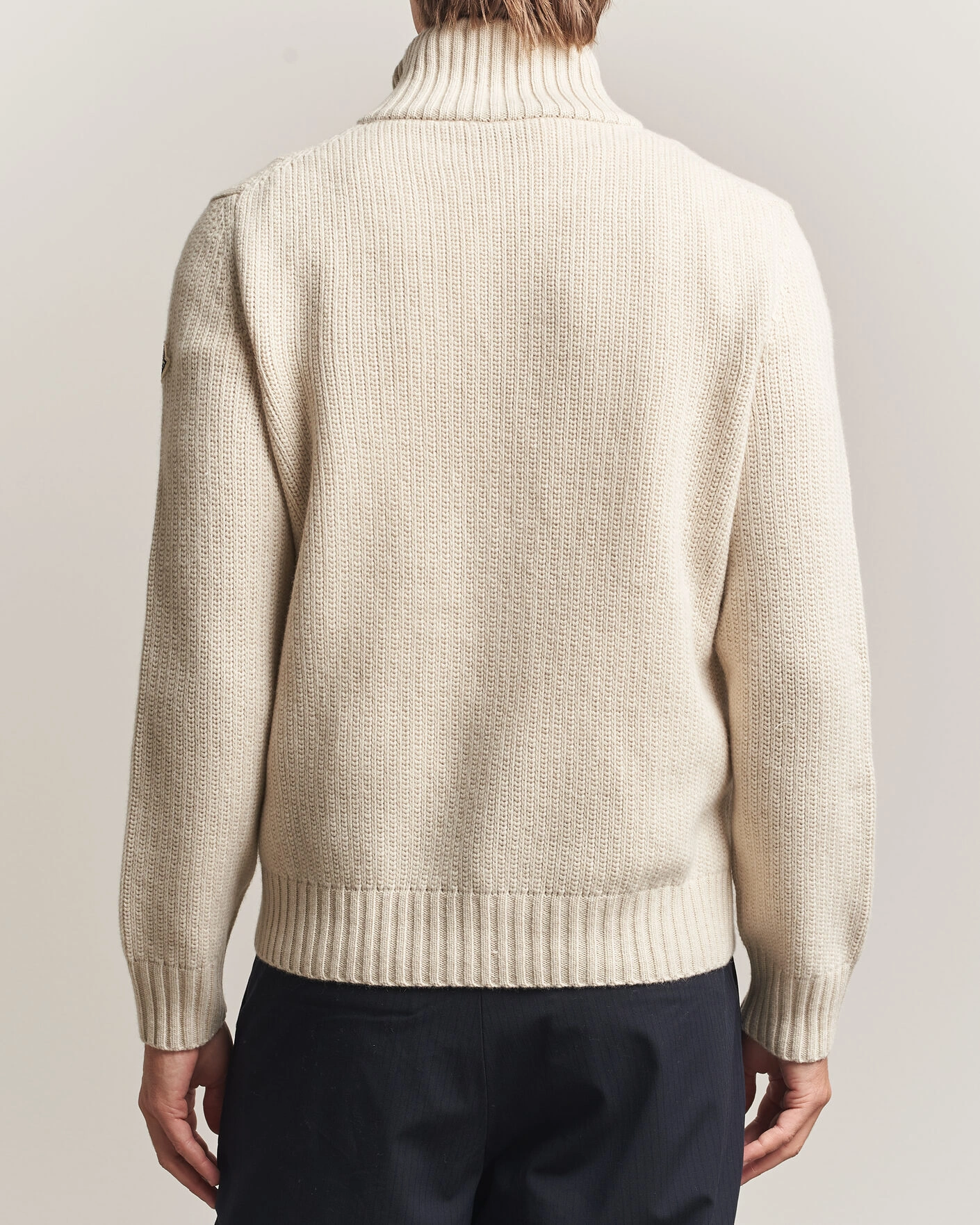 Herr | Tröjor | Moncler | Full Zip Cardigan Light Beige