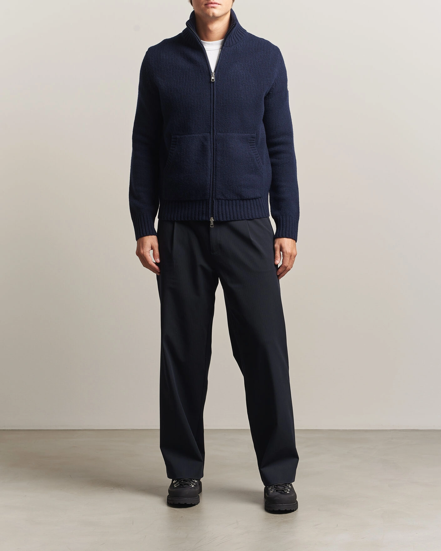 Herr | Tröjor | Moncler | Full Zip Cardigan Navy