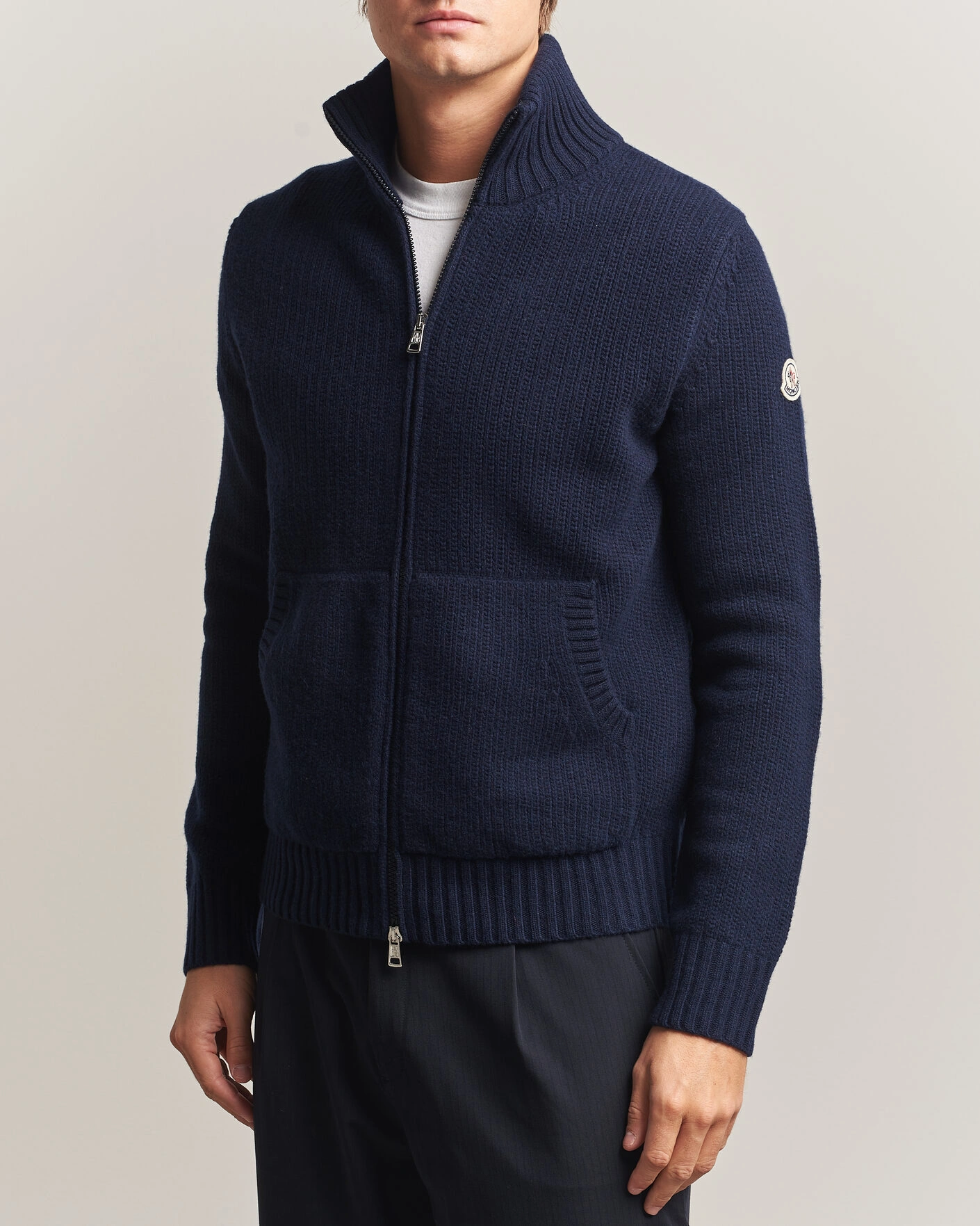 Herr | Tröjor | Moncler | Full Zip Cardigan Navy