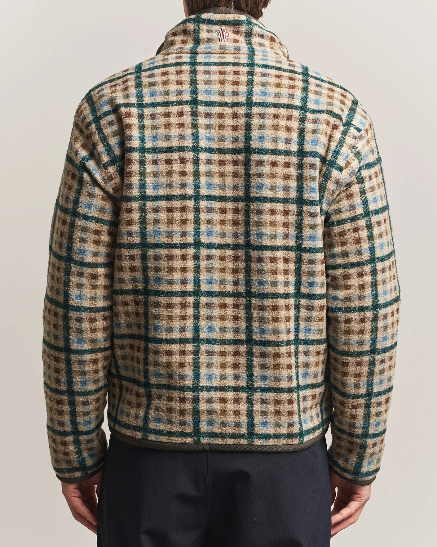 Herr | Tröjor | Moncler Grenoble | Sherpa Zip Cardigan Beige/Green