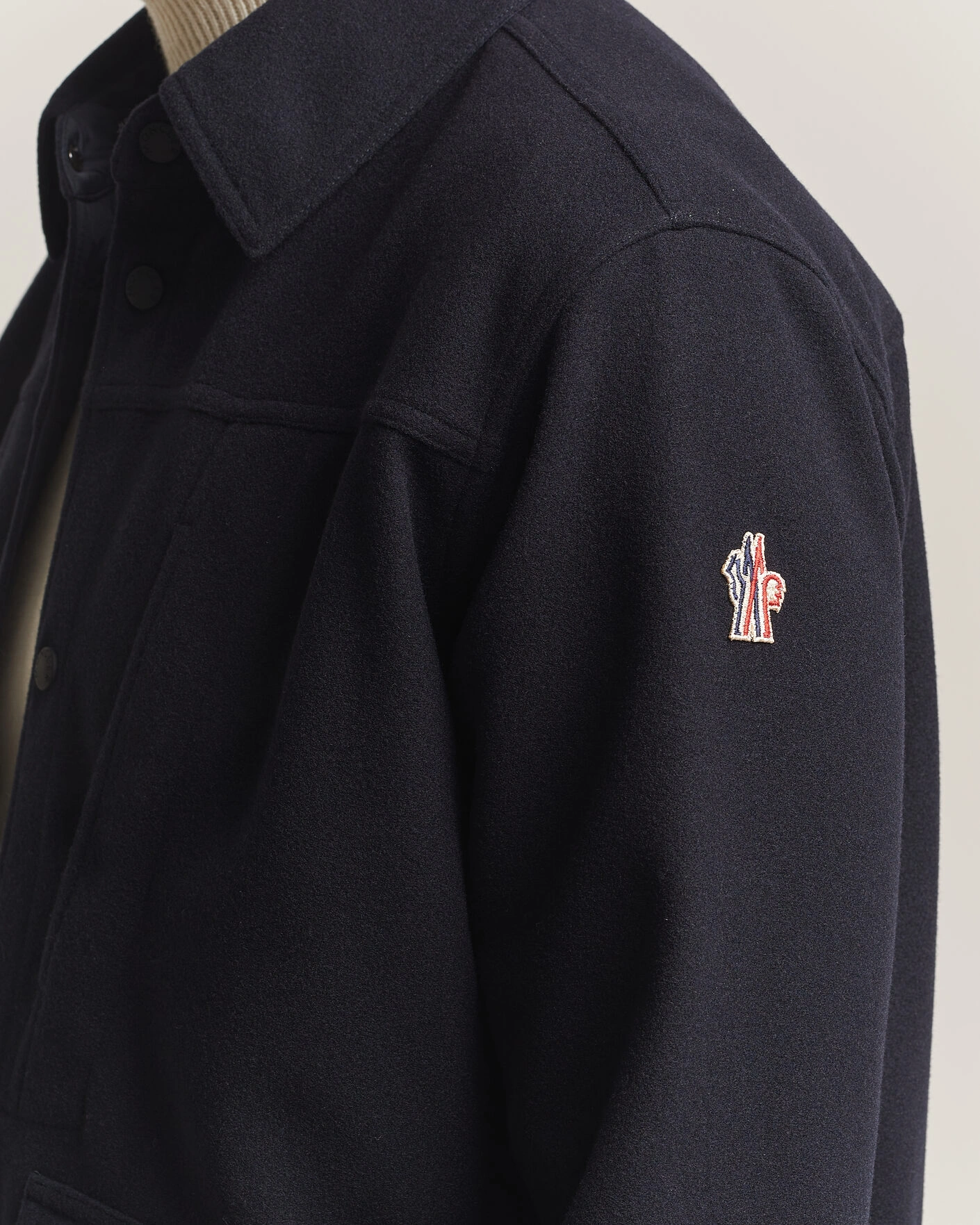 Herr | Jackor | Moncler Grenoble | Brushed Shirt Jacket Navy