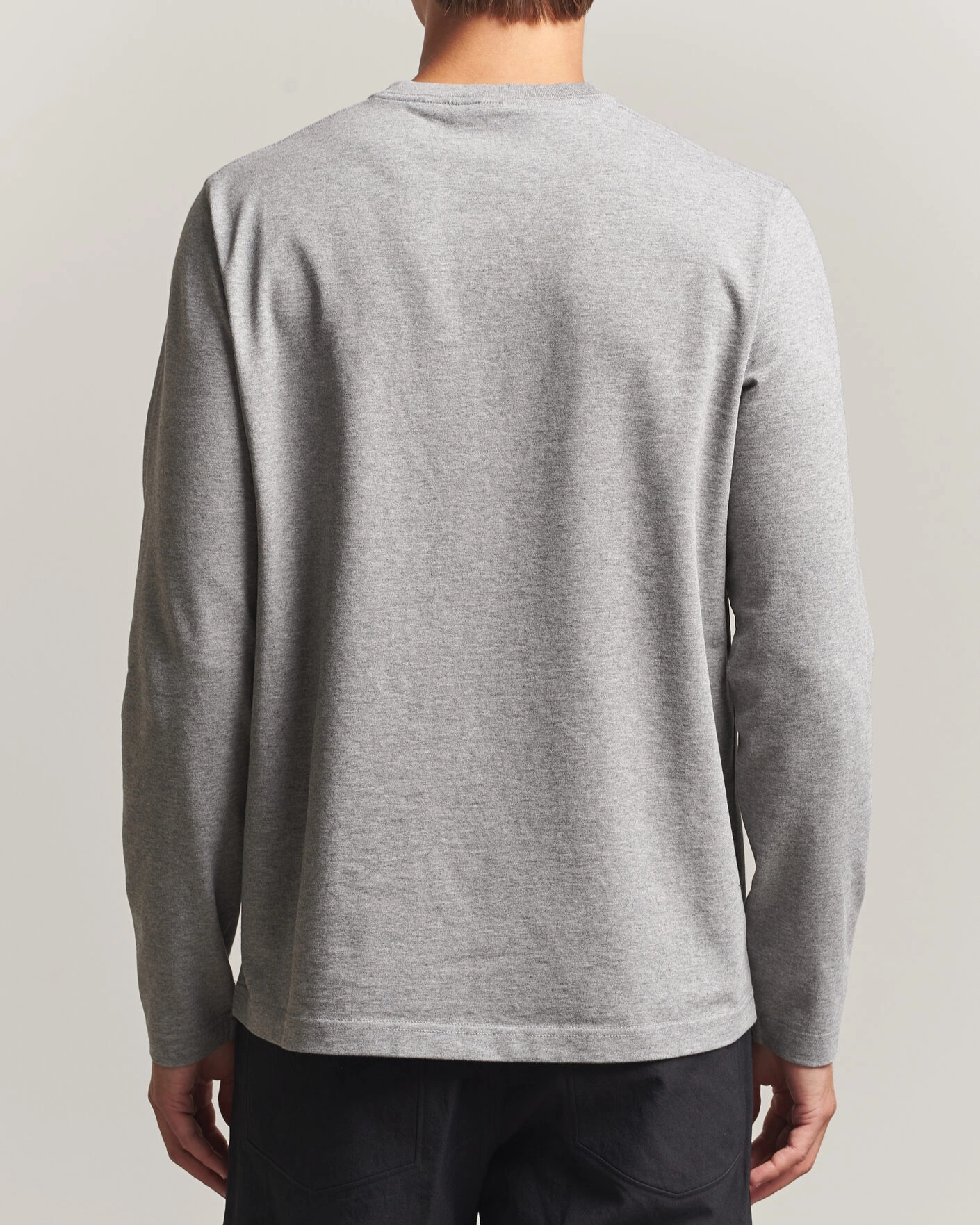 Herr | T-Shirts | Canada Goose | Vantage Long Sleeve T-Shirt Stone Heather