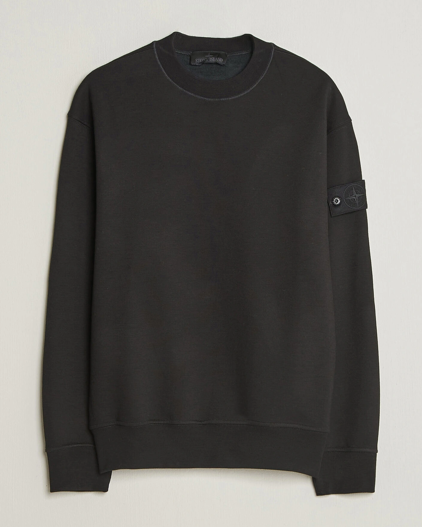 Herr | Tröjor | Stone Island | Ghost Cotton/Wool Fleece Sweatshirt Black