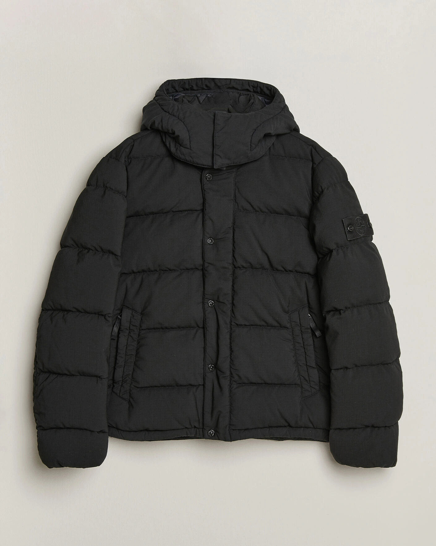 Herr | Jackor | Stone Island | Ghost Wool Ripstop Down Jacket Black