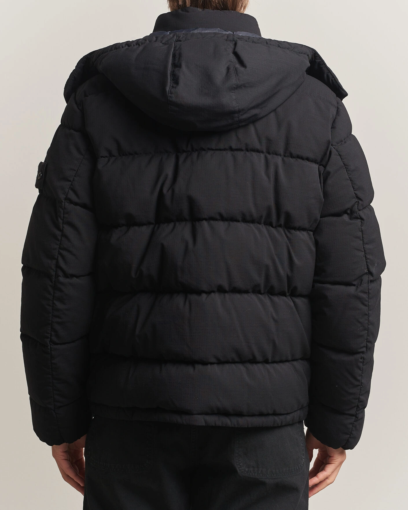 Herr | Jackor | Stone Island | Ghost Wool Ripstop Down Jacket Black