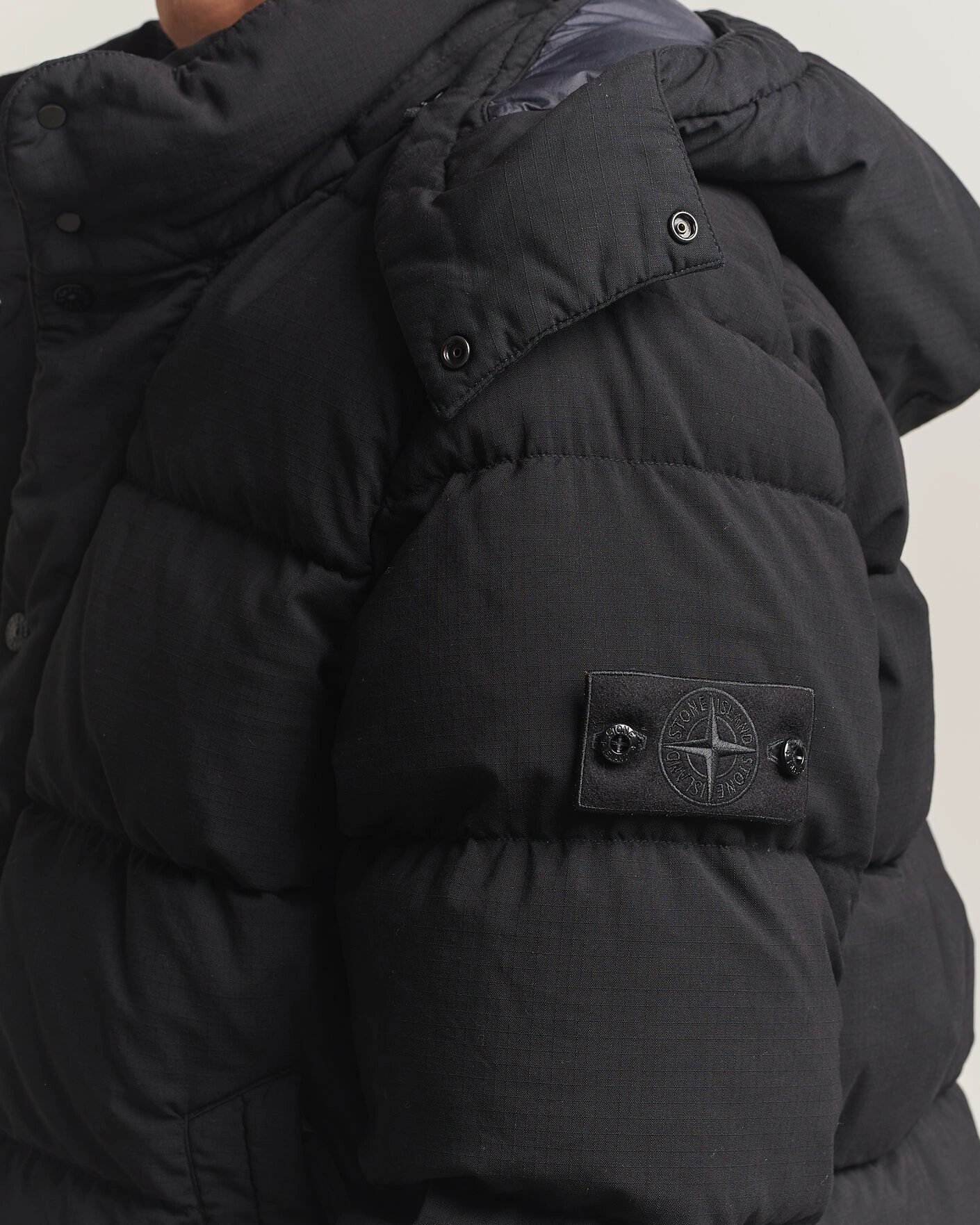 Herr | Jackor | Stone Island | Ghost Wool Ripstop Down Jacket Black
