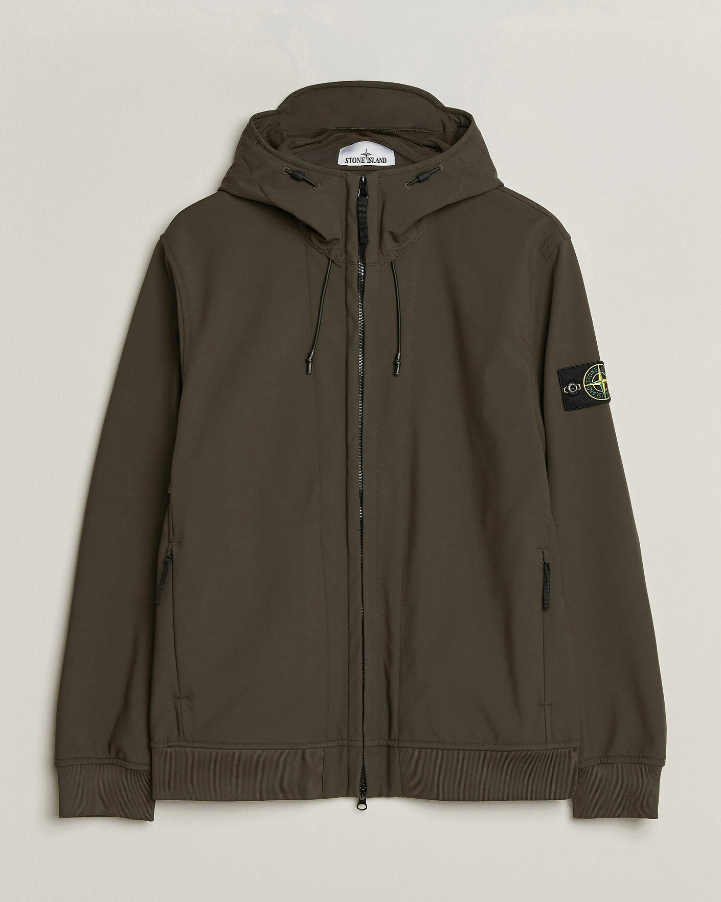 Herr | Jackor | Stone Island | Short Hooded Soft Shell Jacket Coal Grey