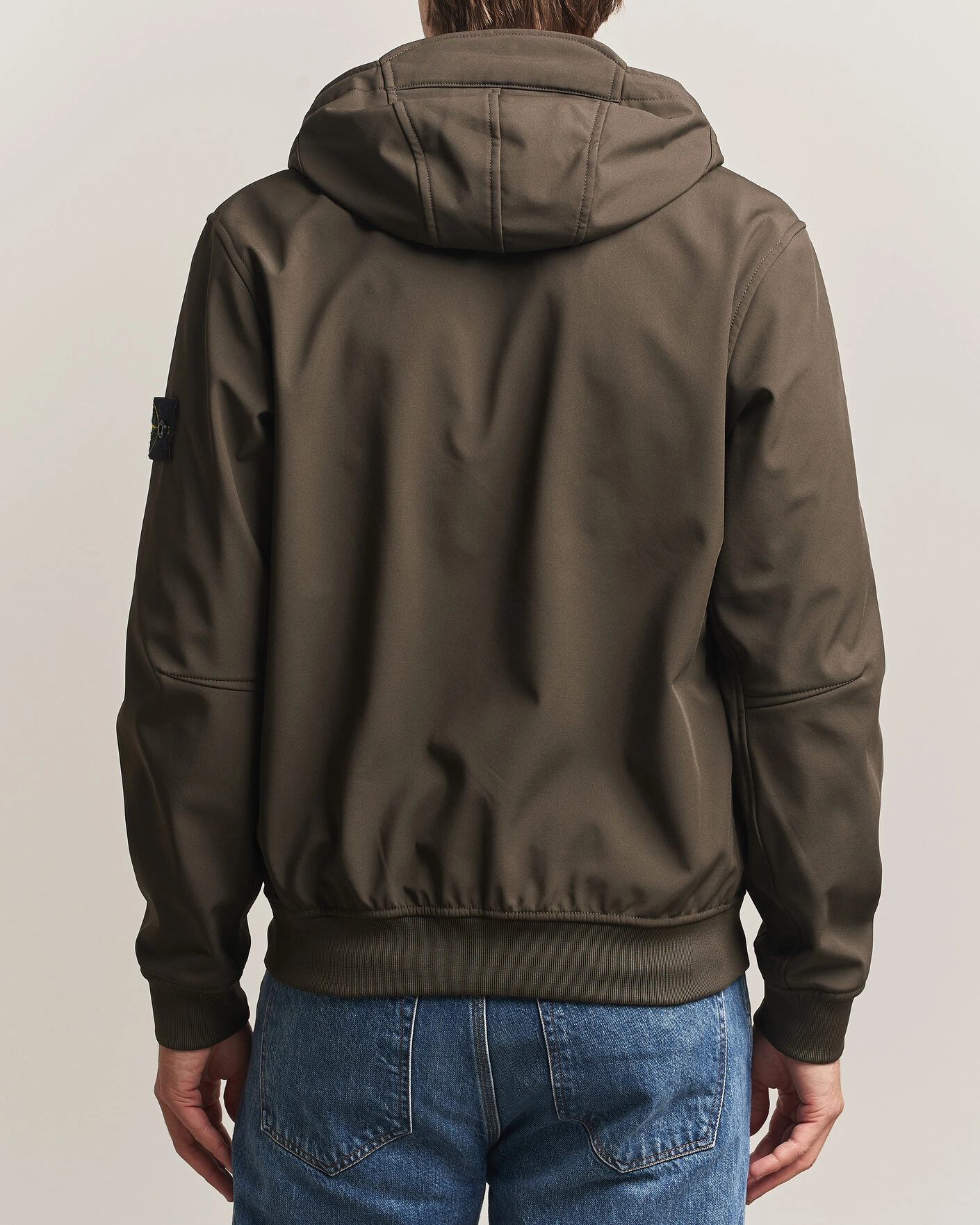 Herr | Jackor | Stone Island | Short Hooded Soft Shell Jacket Coal Grey
