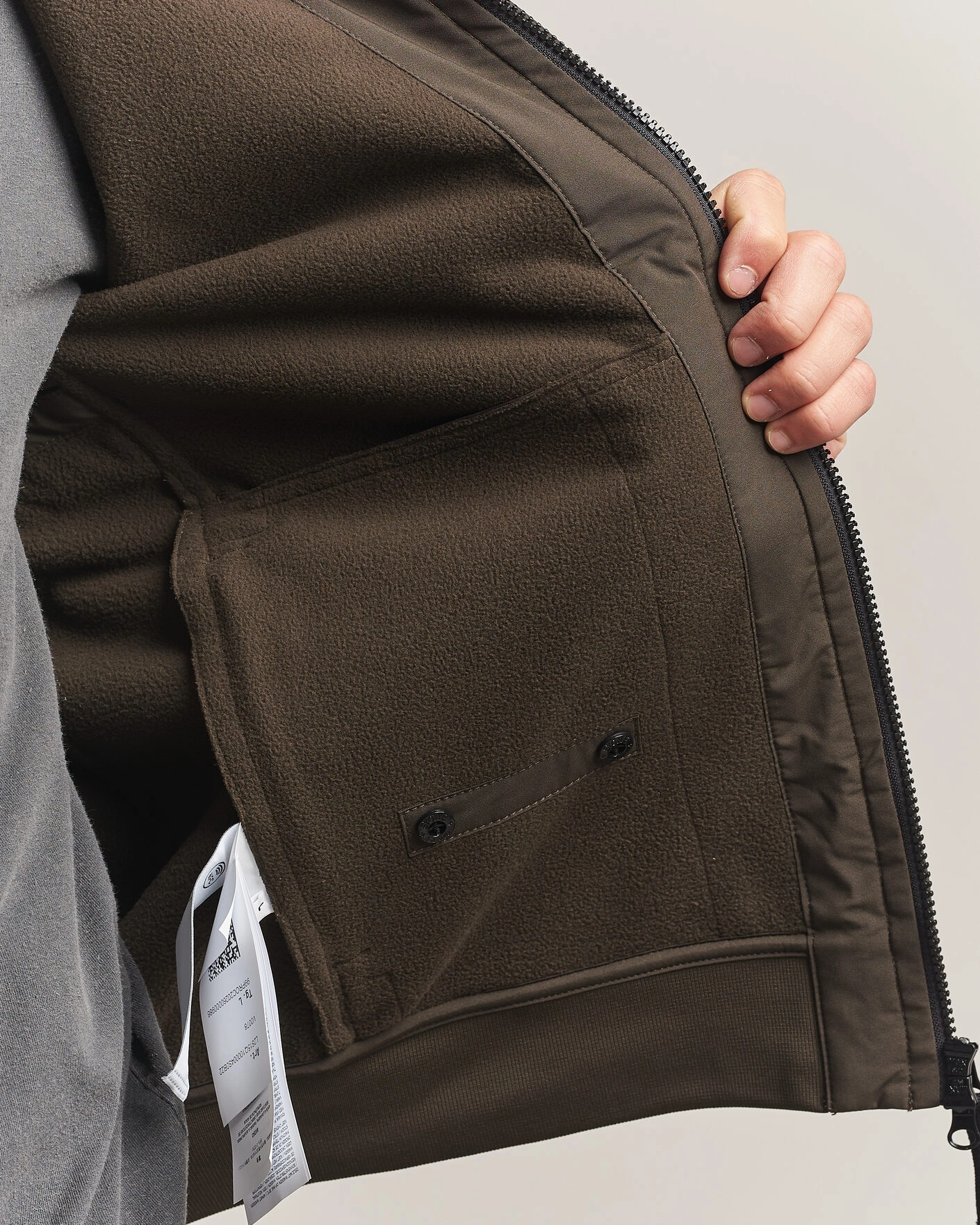 Herr | Jackor | Stone Island | Short Hooded Soft Shell Jacket Coal Grey