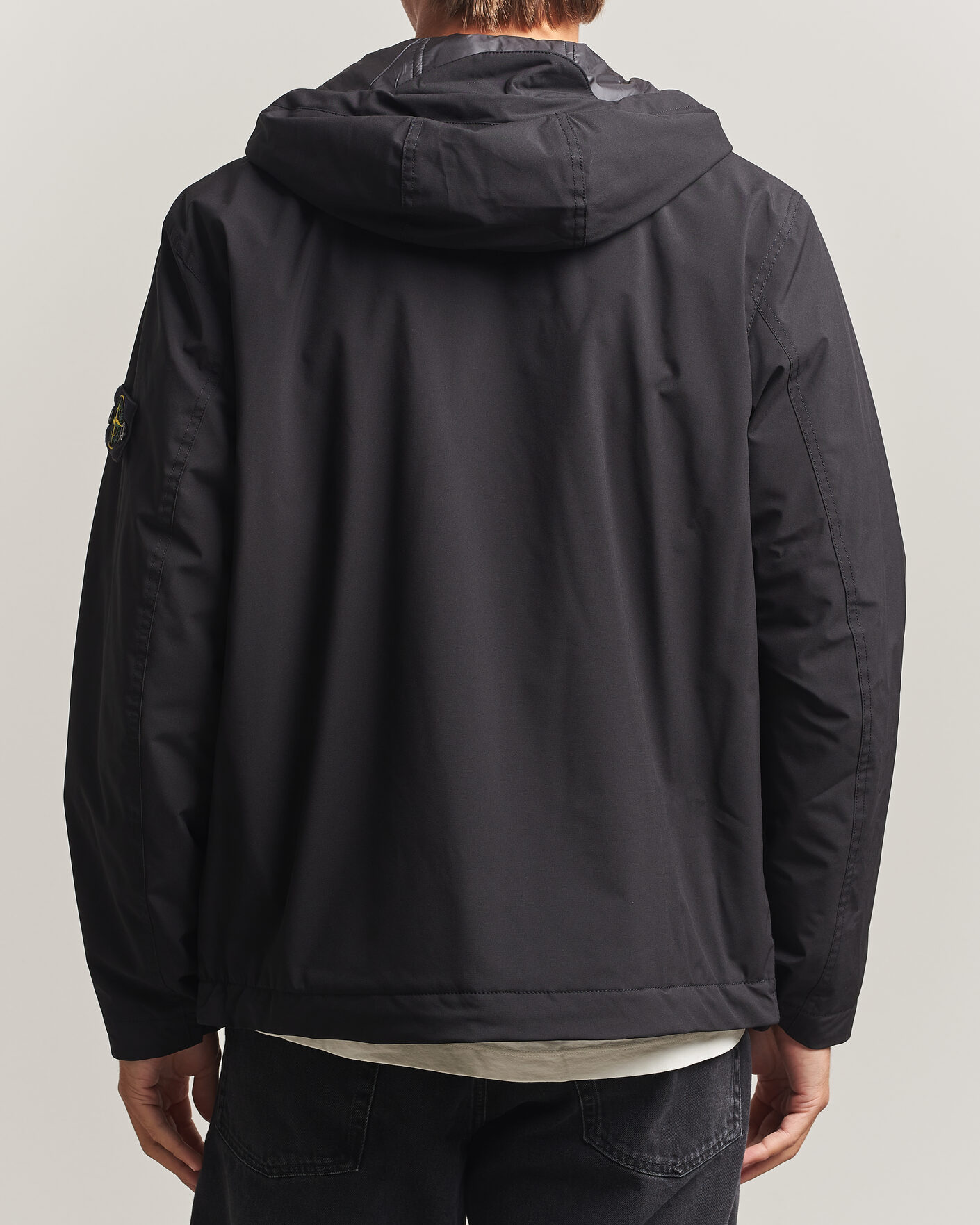 Herr | Jackor | Stone Island | Short Soft Shell Parka Black