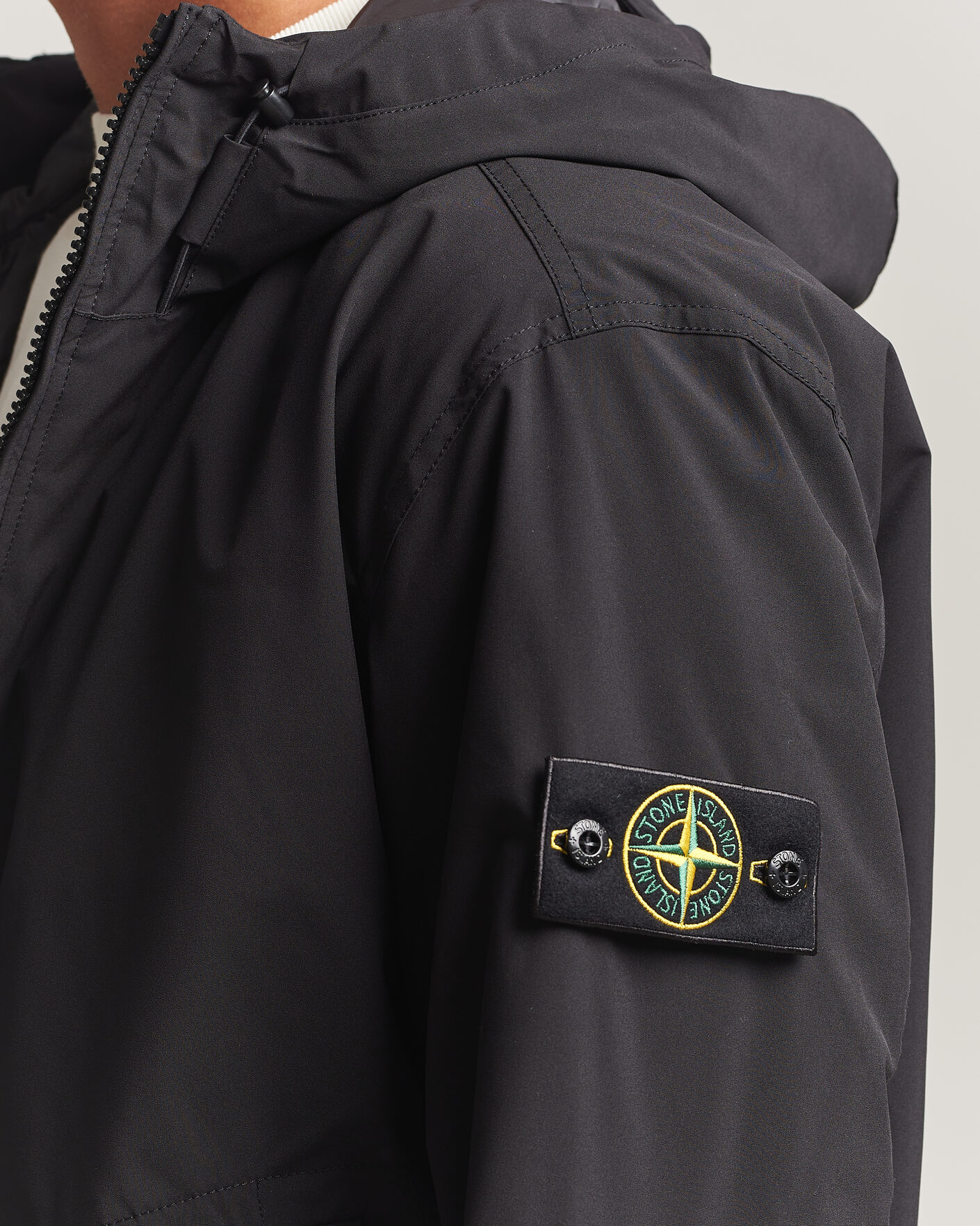 Herr | Jackor | Stone Island | Short Soft Shell Parka Black
