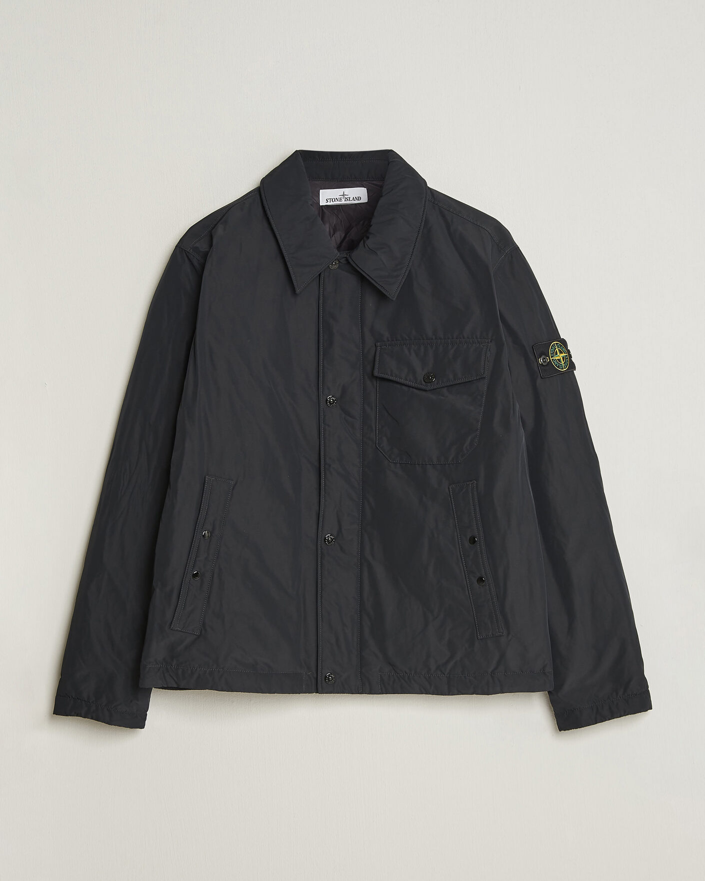Herr | Jackor | Stone Island | Micro Twill Padded Jacket Black