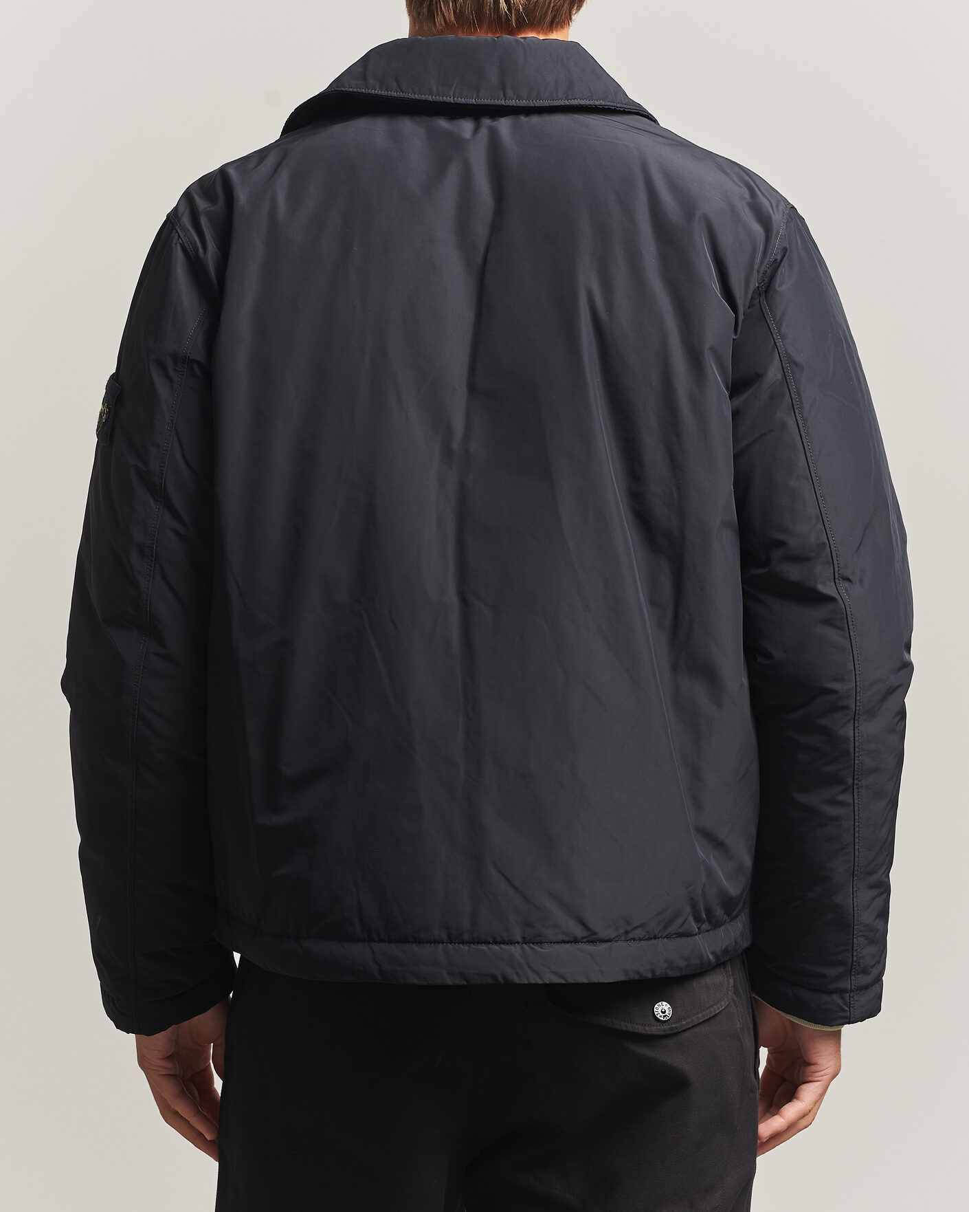 Herr | Jackor | Stone Island | Micro Twill Padded Jacket Black