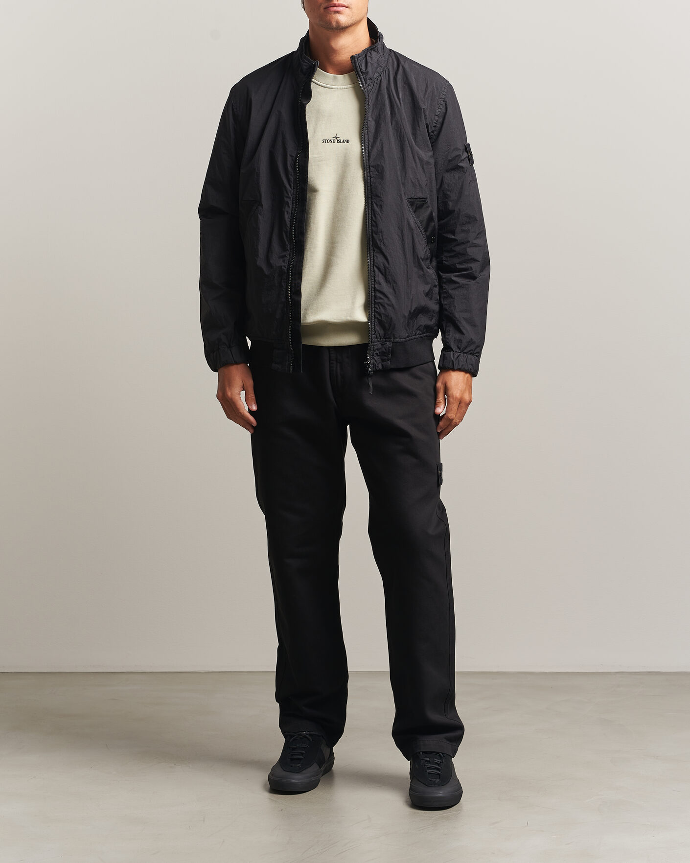 Herr | Jackor | Stone Island | Crinkle Reps Jacket Black