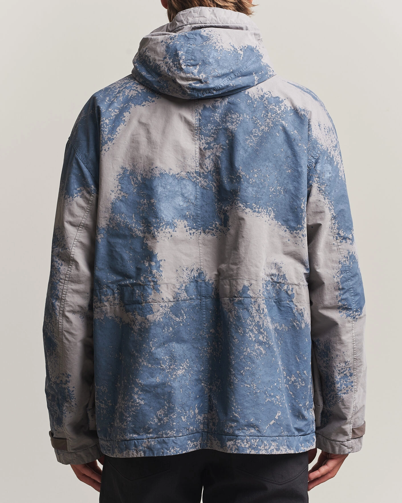 Herr | Jackor | Stone Island | Hand Painted David Light TC Short Parka Grey