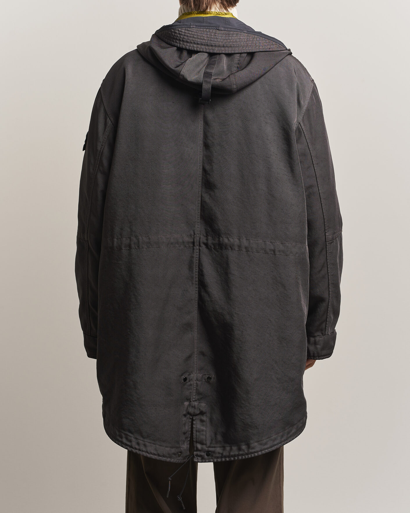 Herr | Jackor | Stone Island | Dense Oxford Nylon TC Fishtail Parka Lead Grey