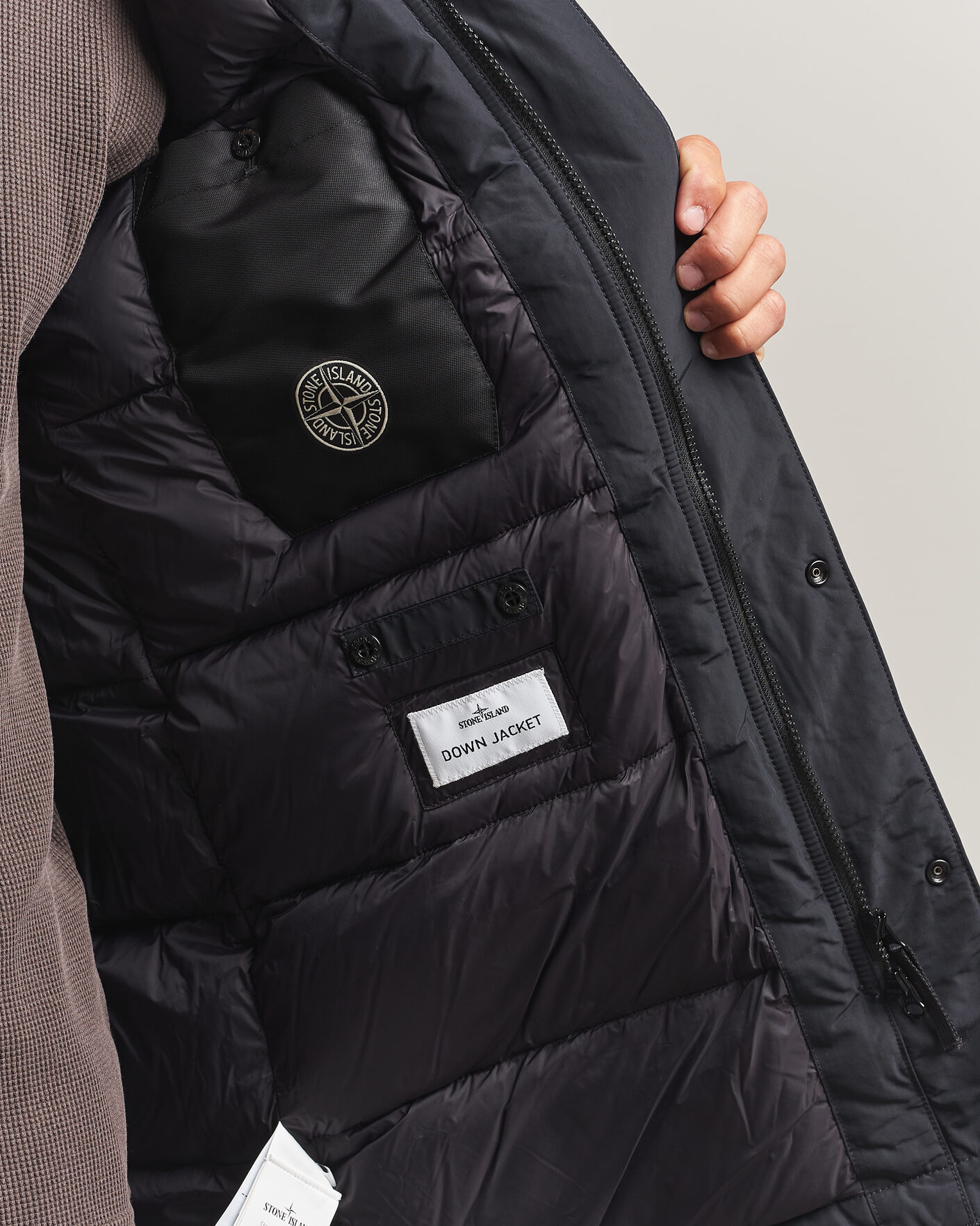 Herr | Jackor | Stone Island | Micro Twill Padded Parka Black